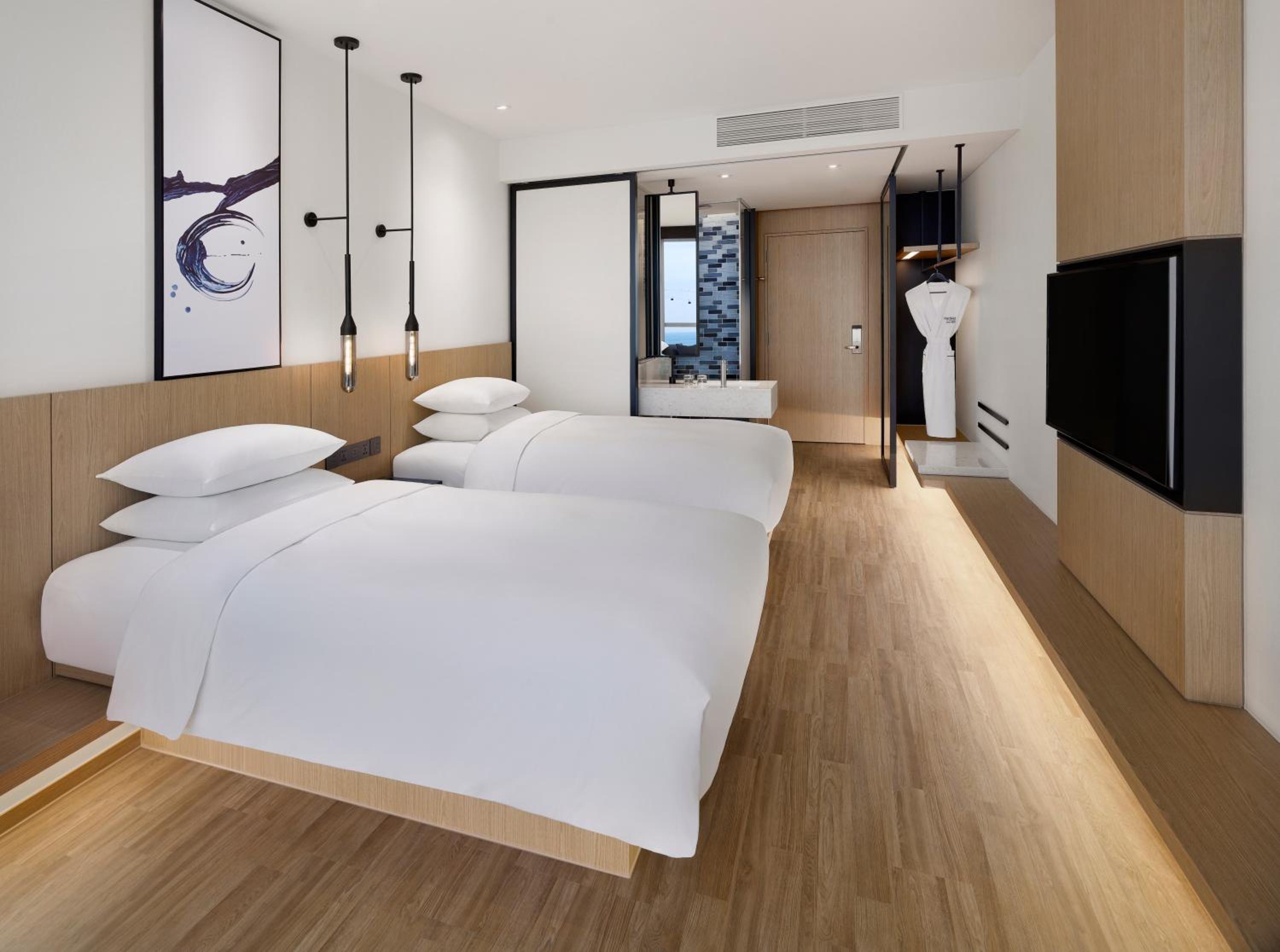 غرفة ديلوكس بسريرين منفصلين في طابق مرتفع
