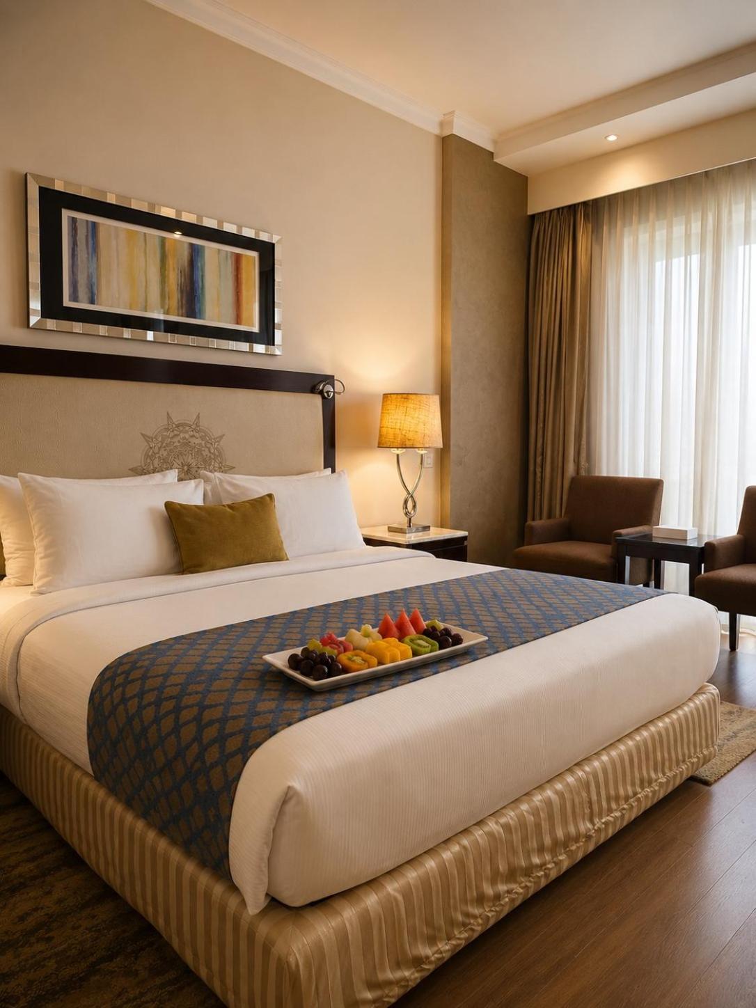 Room, Double or Twin Bed, Side Sea View