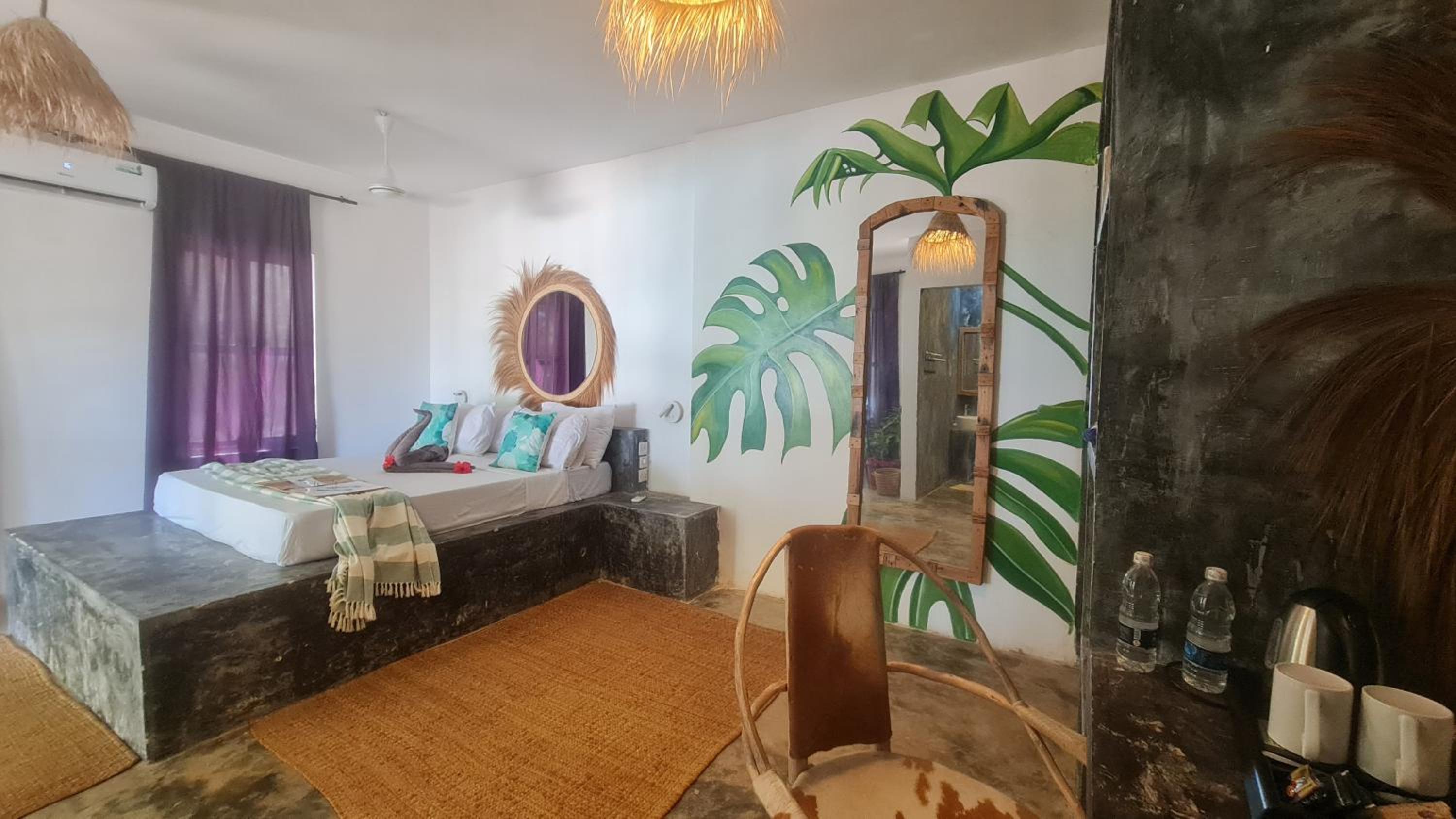غرفة ديلوكس بسرير مزدوج بشرفة، Garden Beach Bungalows 4/10