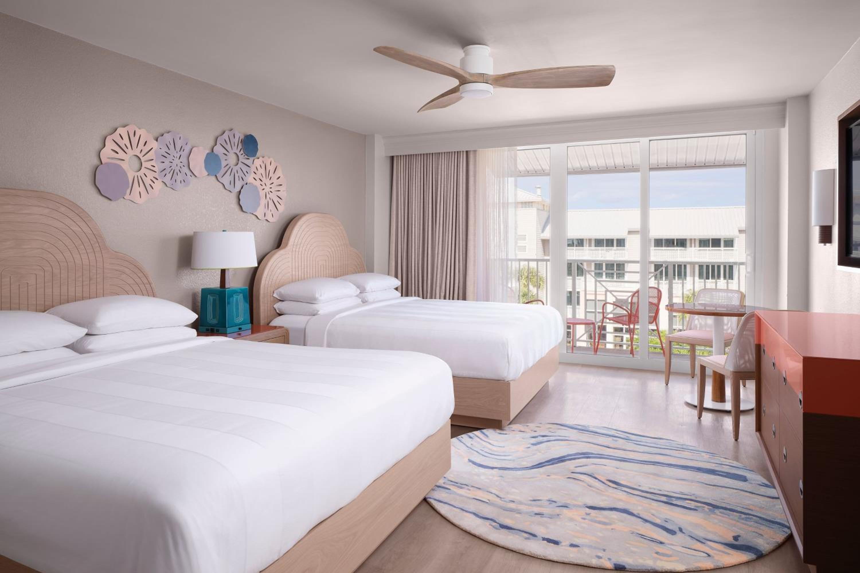 Resort, Guest Room, 2 King Beds, Pool View, Balcony, Main Building