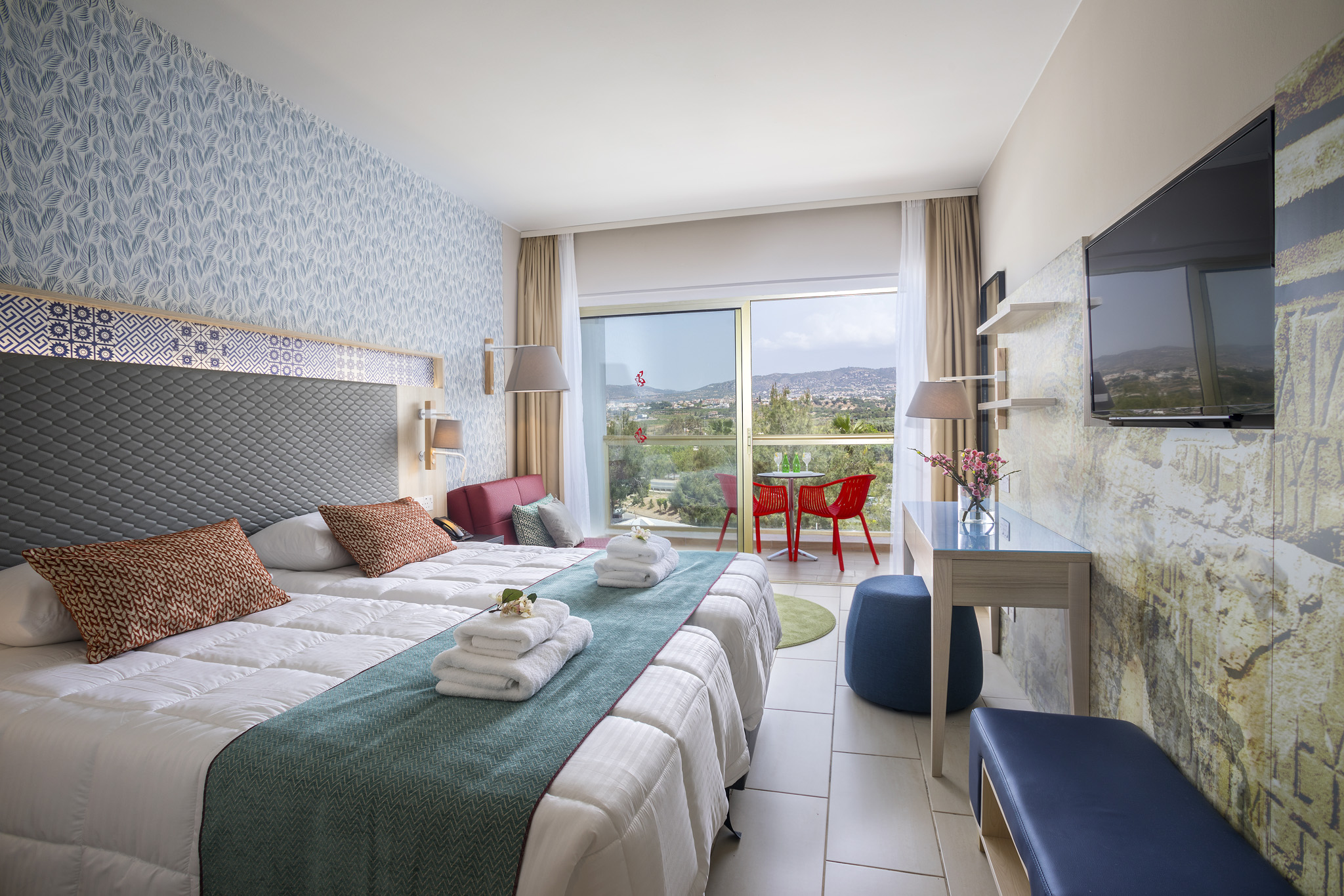 Double Twin Room Inland View