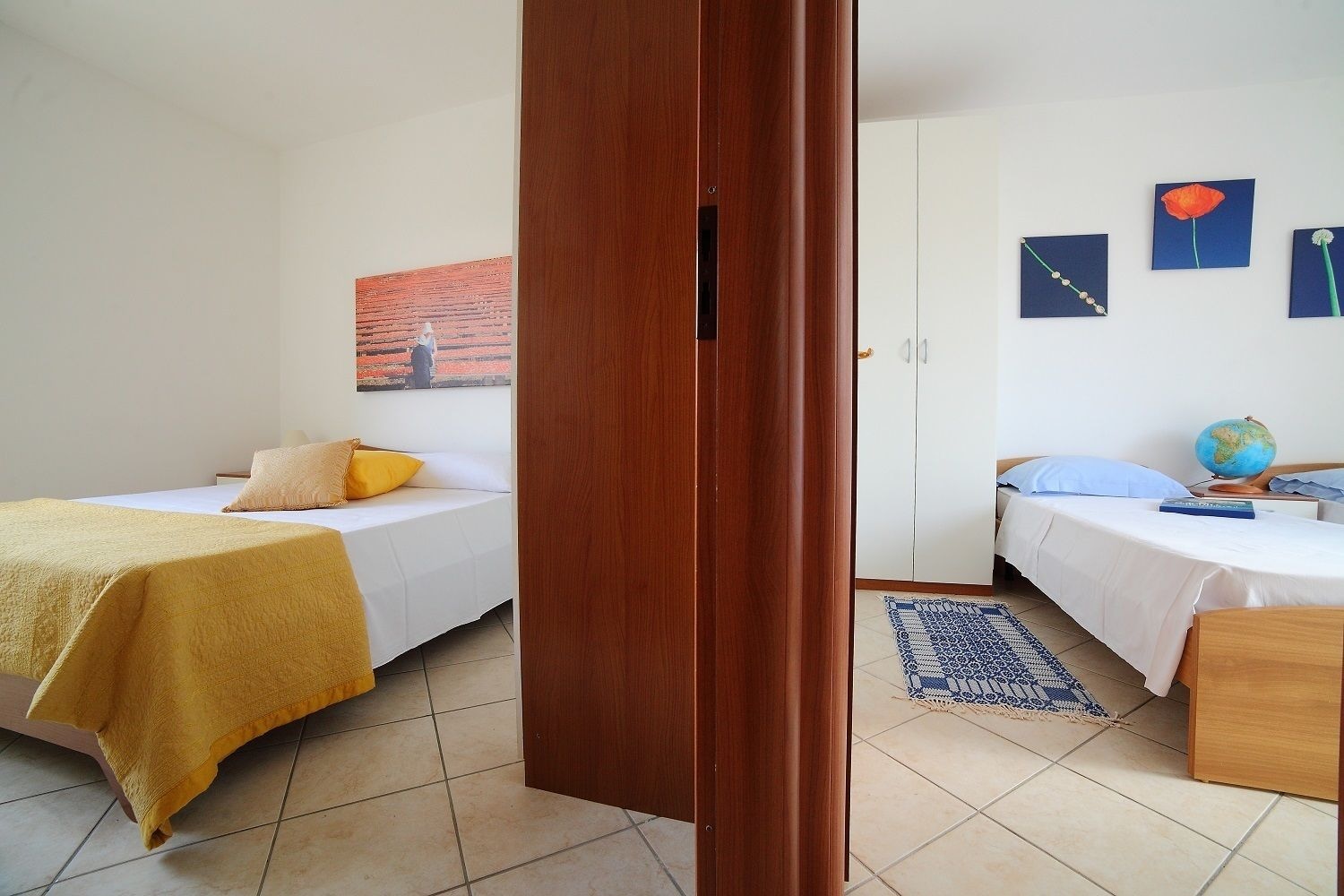 شقة بسرير كوين وسريرين منفصلين بغرفتي نوم، Residence Riva Mare Ugento 3/4