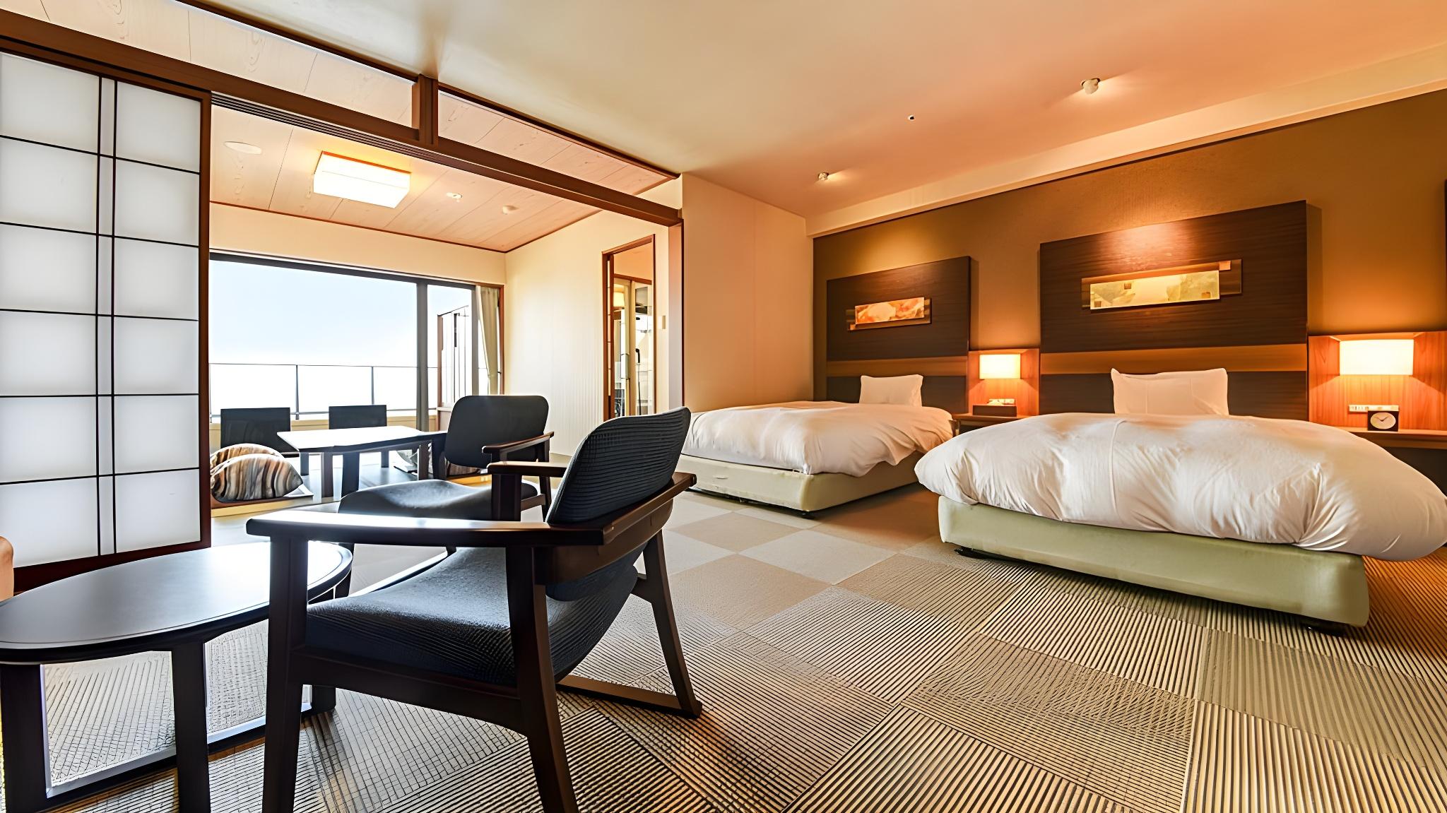 Japanese Western, Deluxe, Ocean View, Night View