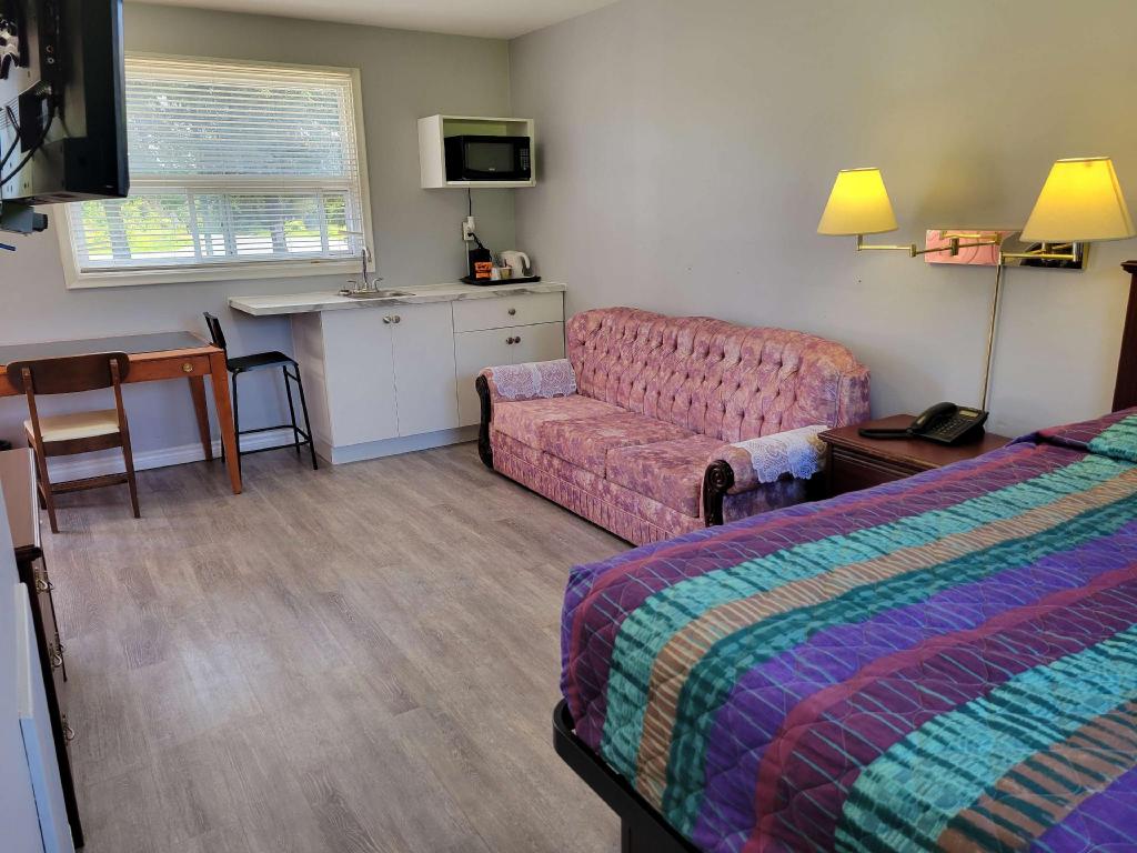 Mini, Queen Bed, Sofa, Kitchen