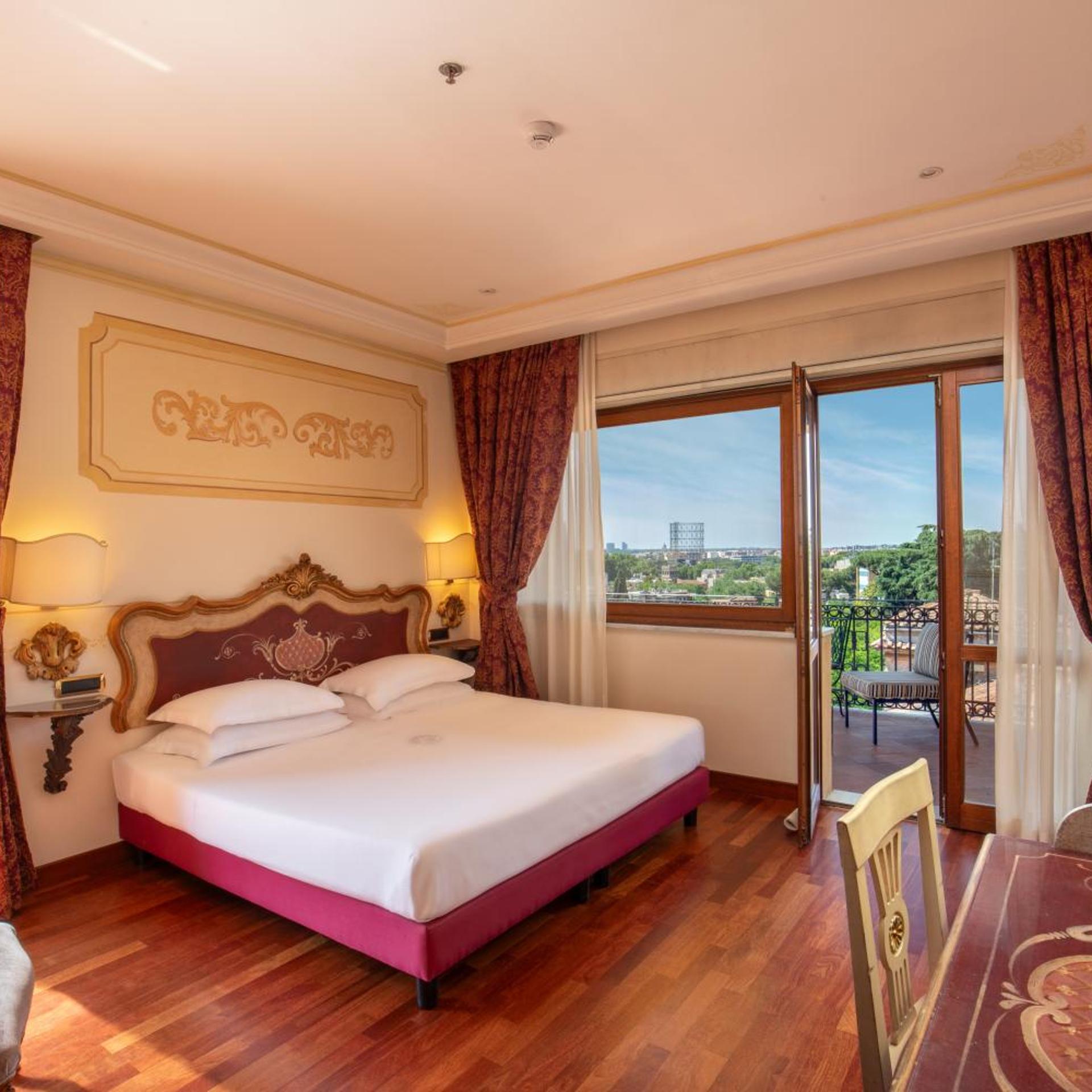 غرفة بسرير مزدوج أو سريرين منفصلين، Hotel Villa San Pio 3/4