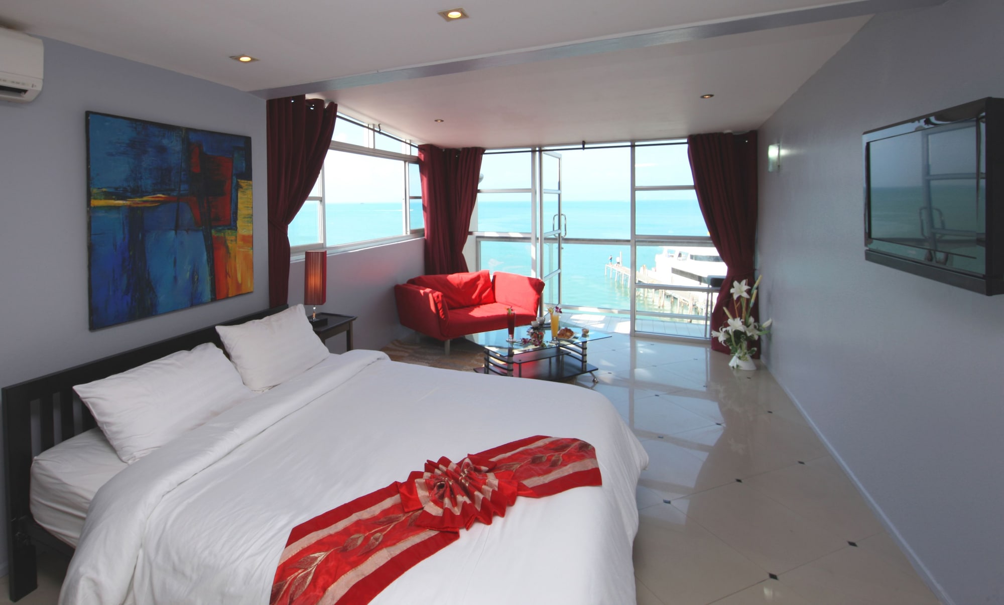 STANDARD, DOUBLE BED, SEA VIEW