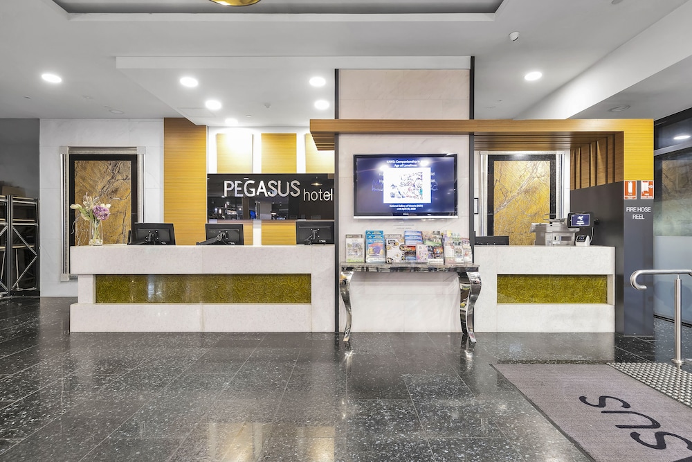 Lobby at Pegasus Aparthotel, MELBOURNE