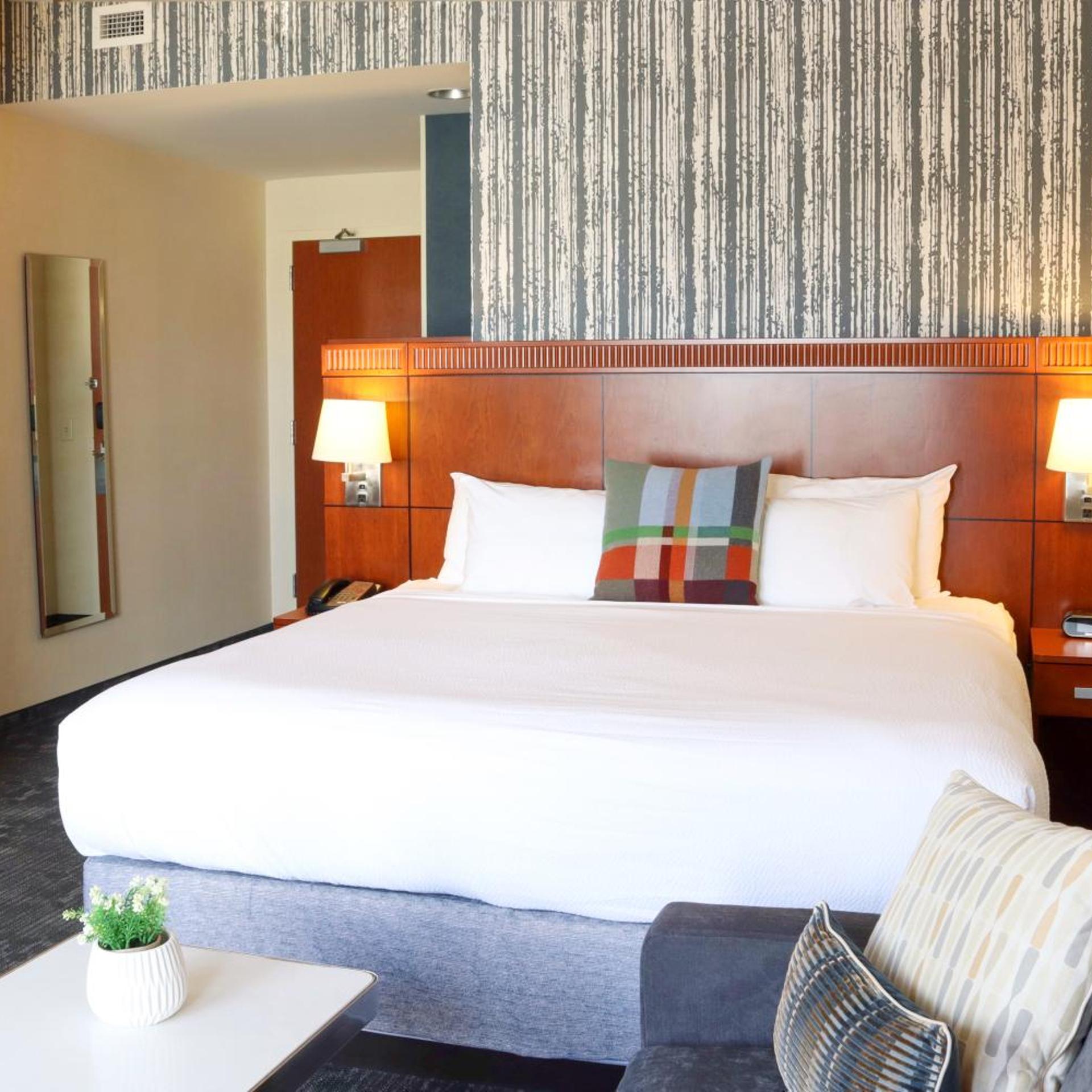 Room, King Bed, Partial View, Sofa, Jetted Tub
