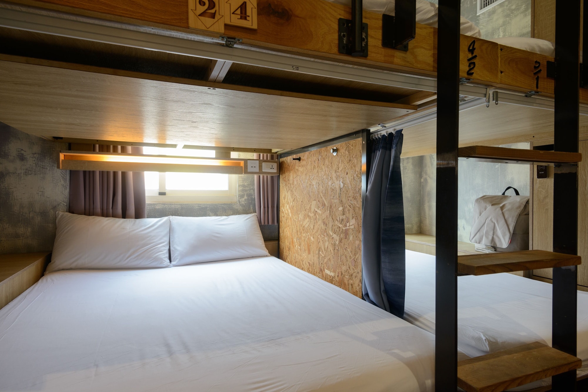 سكن مشترك مختلط بسرير مزدوج، Hualien Wow Hostel 3/7