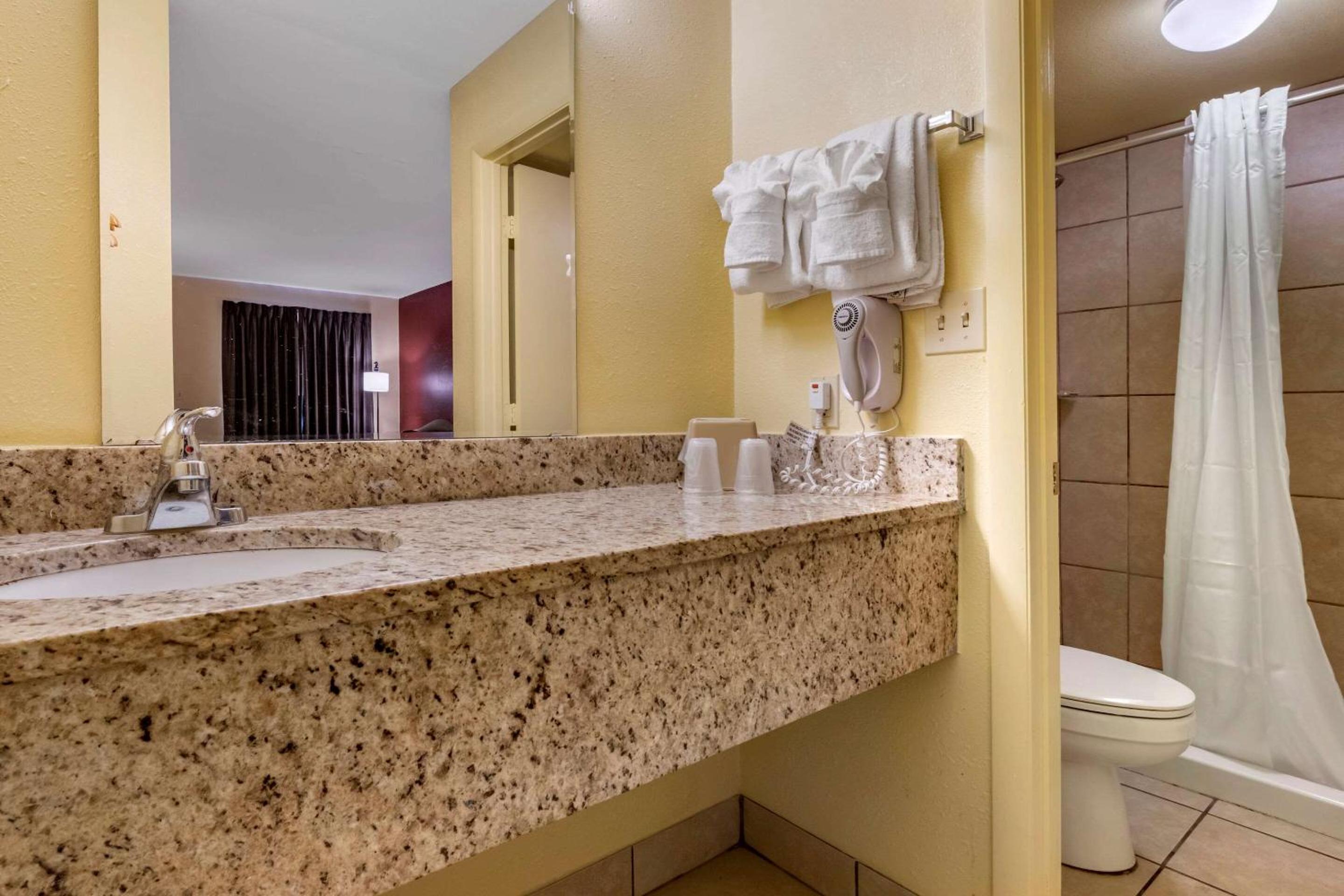 غرفة بسرير كينج مع أريكة، Econo Lodge Inn Suites Maingate Central 2/2