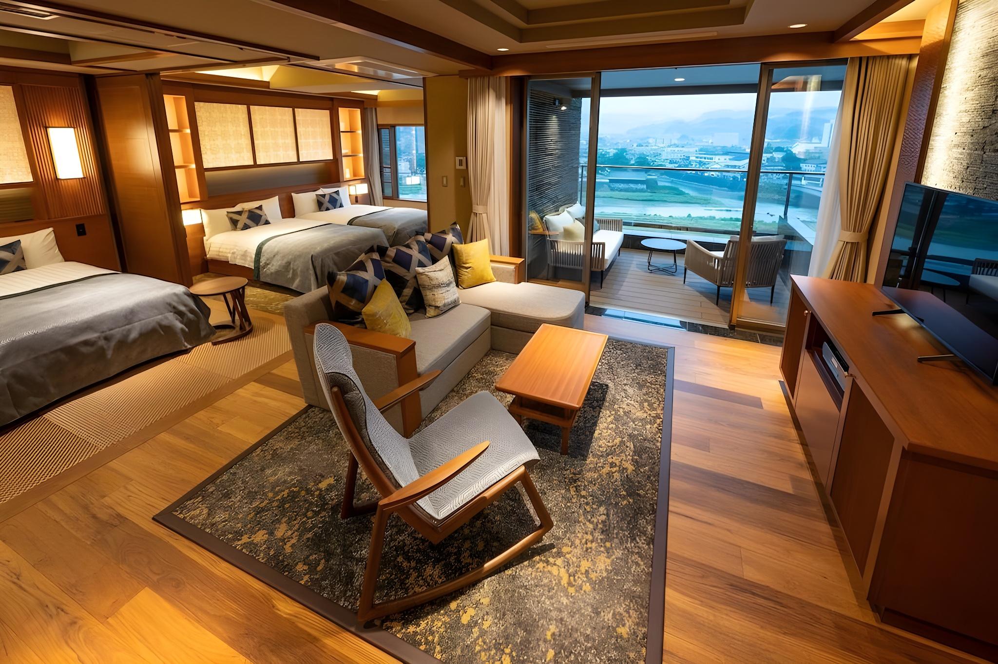 Family Suite, River View, Outdoor Bath