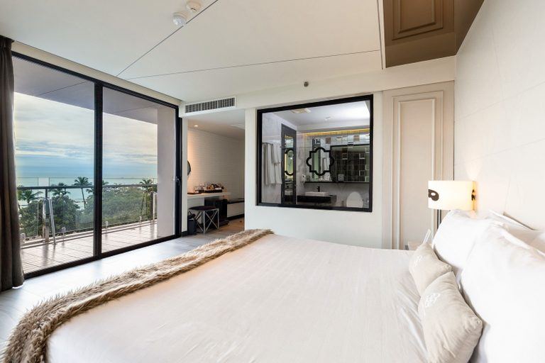 غرفة ديلوكس ركنية بإطلالة على البحر للمدخنين