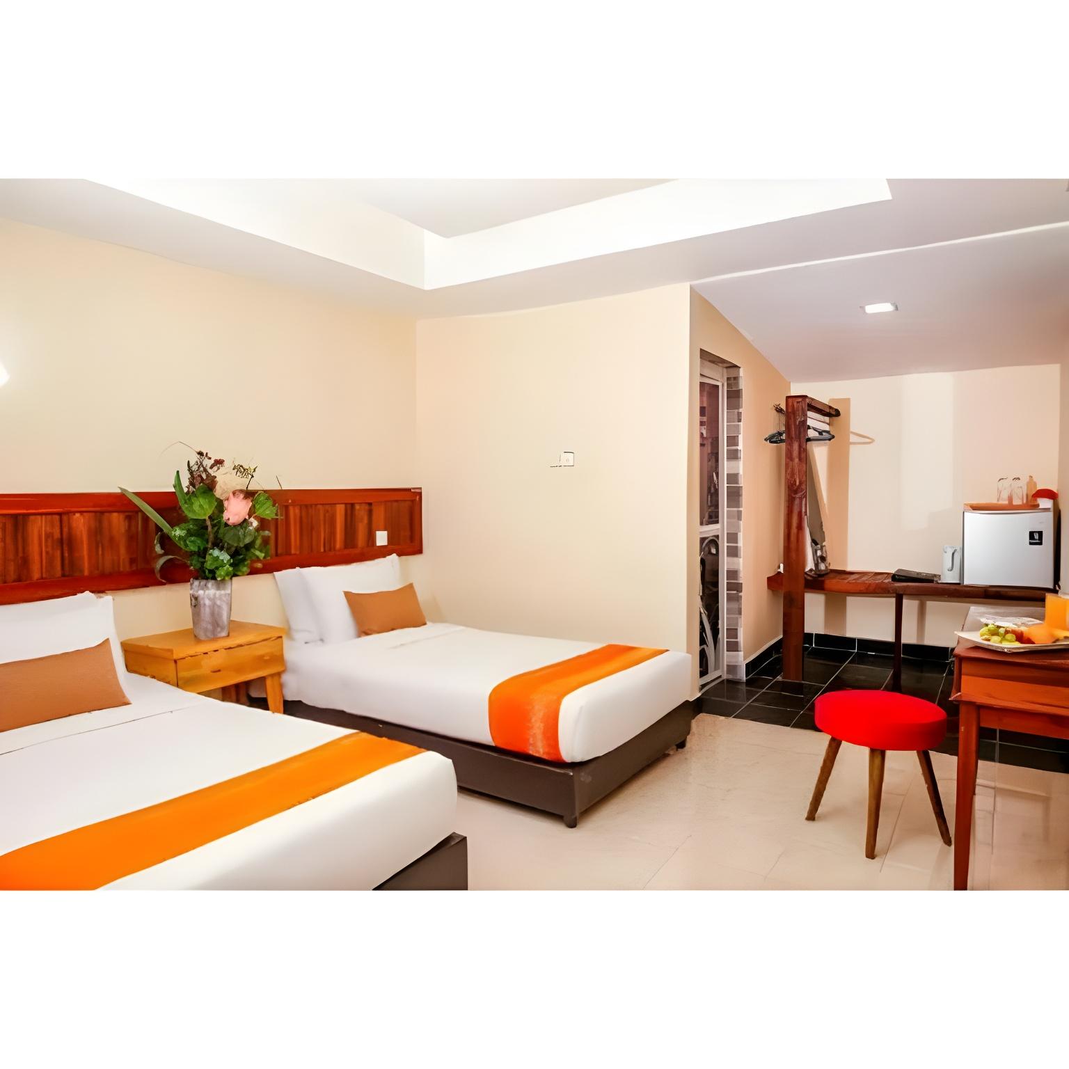 Garden, Chalet, Twin Beds