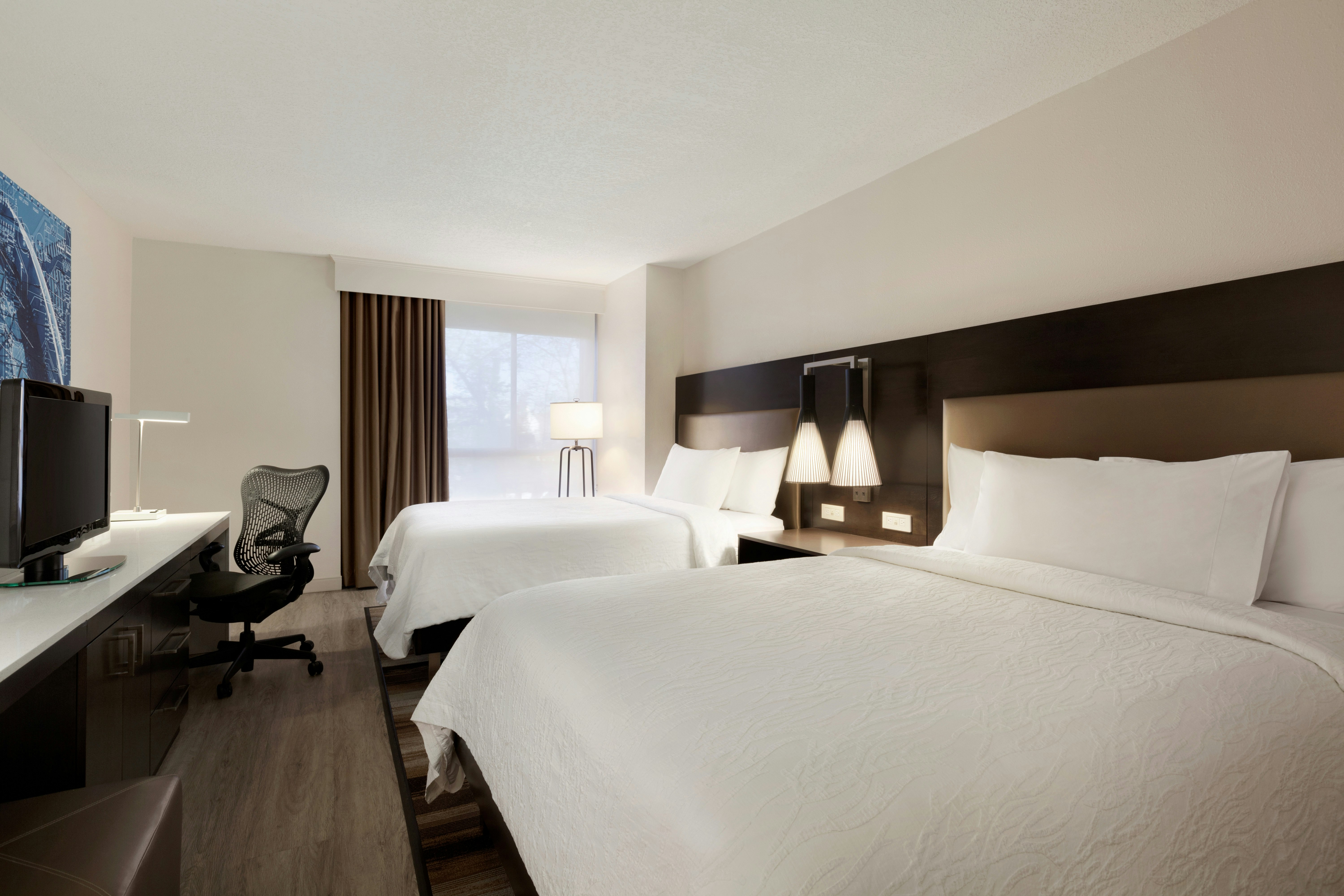 غرفة بسريرين كوين، HILTON GARDEN INN CUPERTINO 3/4