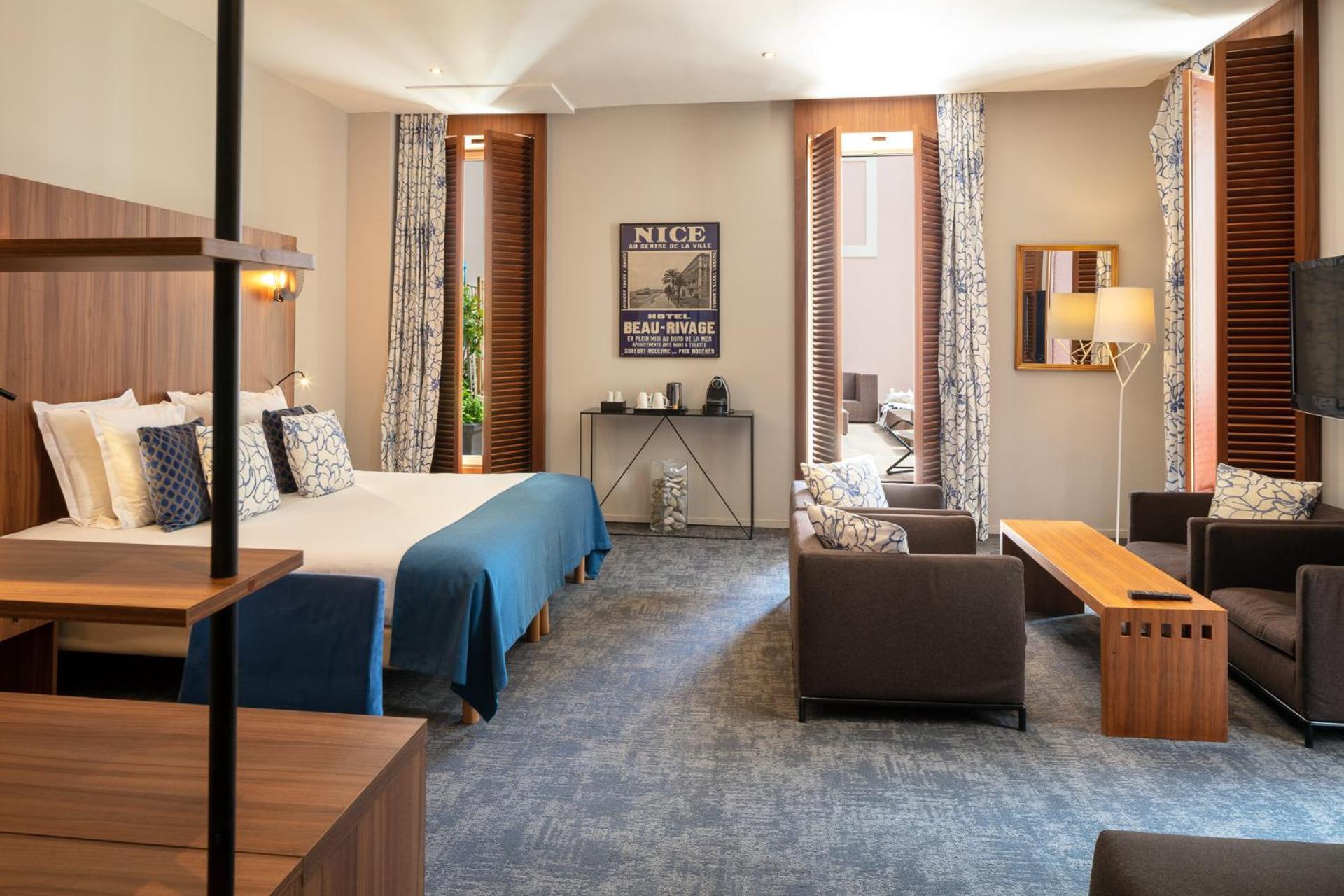 جناح جونيور بسرير كينج بشرفة، Hotel Beau Rivage 4/6