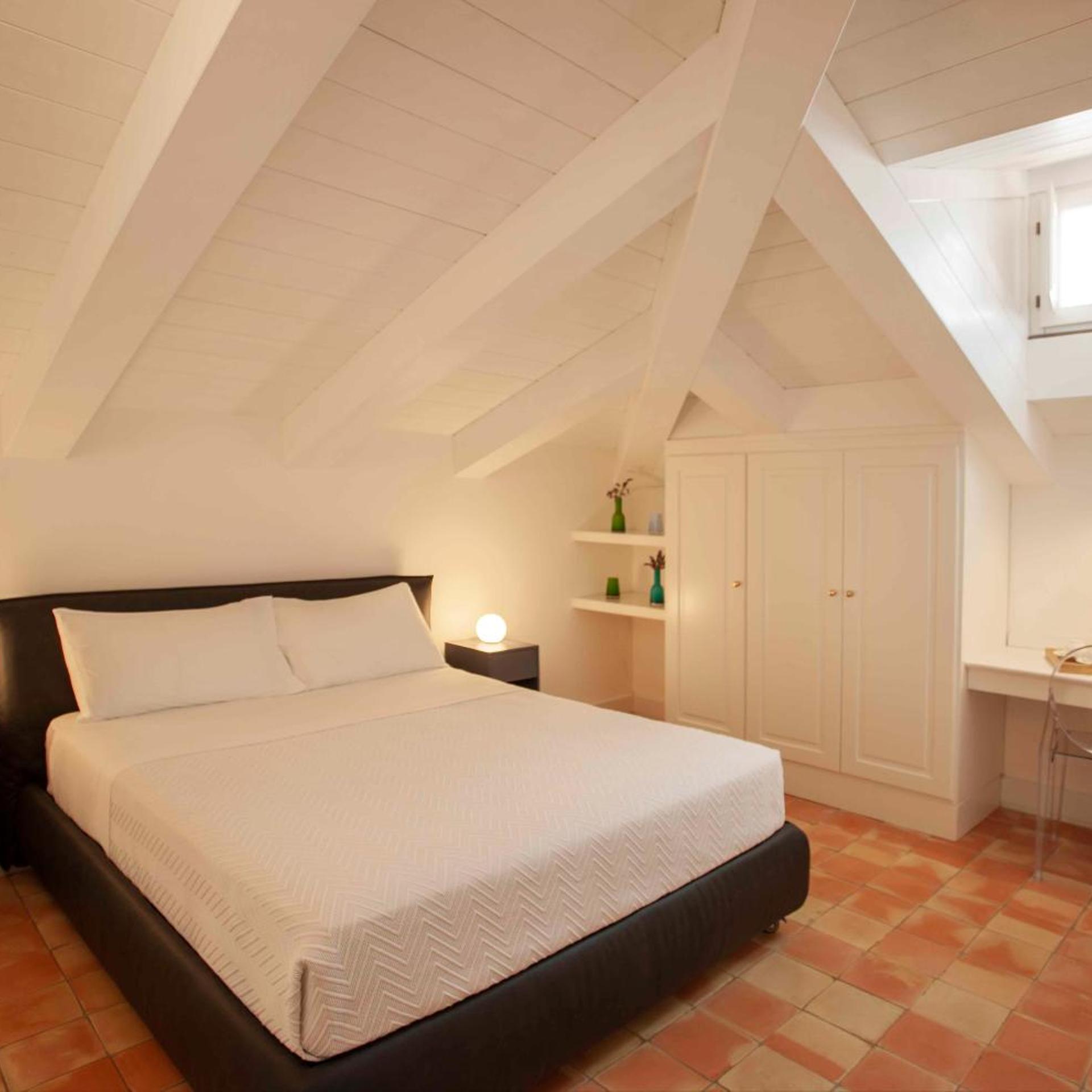 Room, Double Bed, Attic