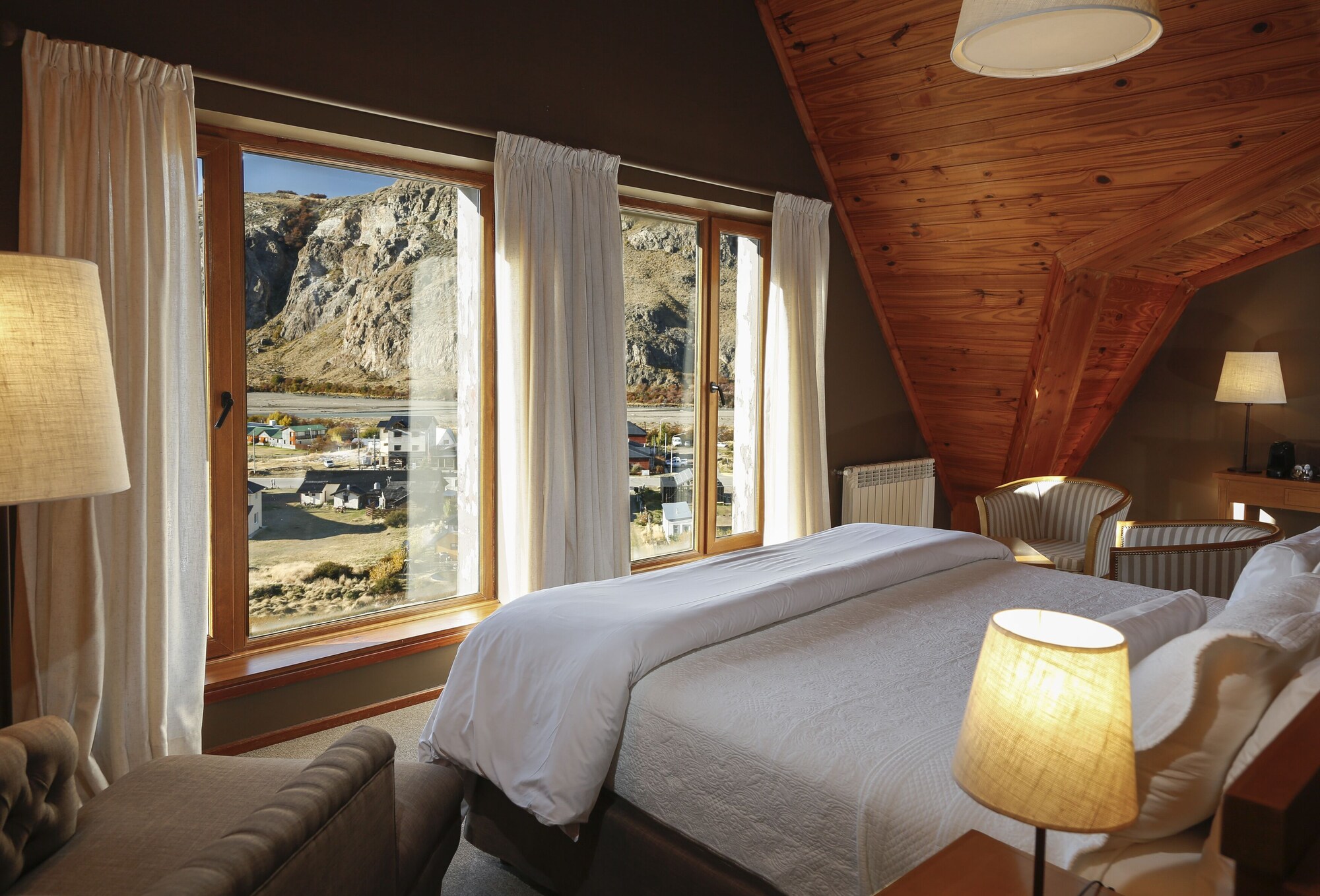 غرفة بريميوم بسريرين منفصلين بإطلالة على الجبل، Los Cerros del Chalten Boutique Hotel 6/10