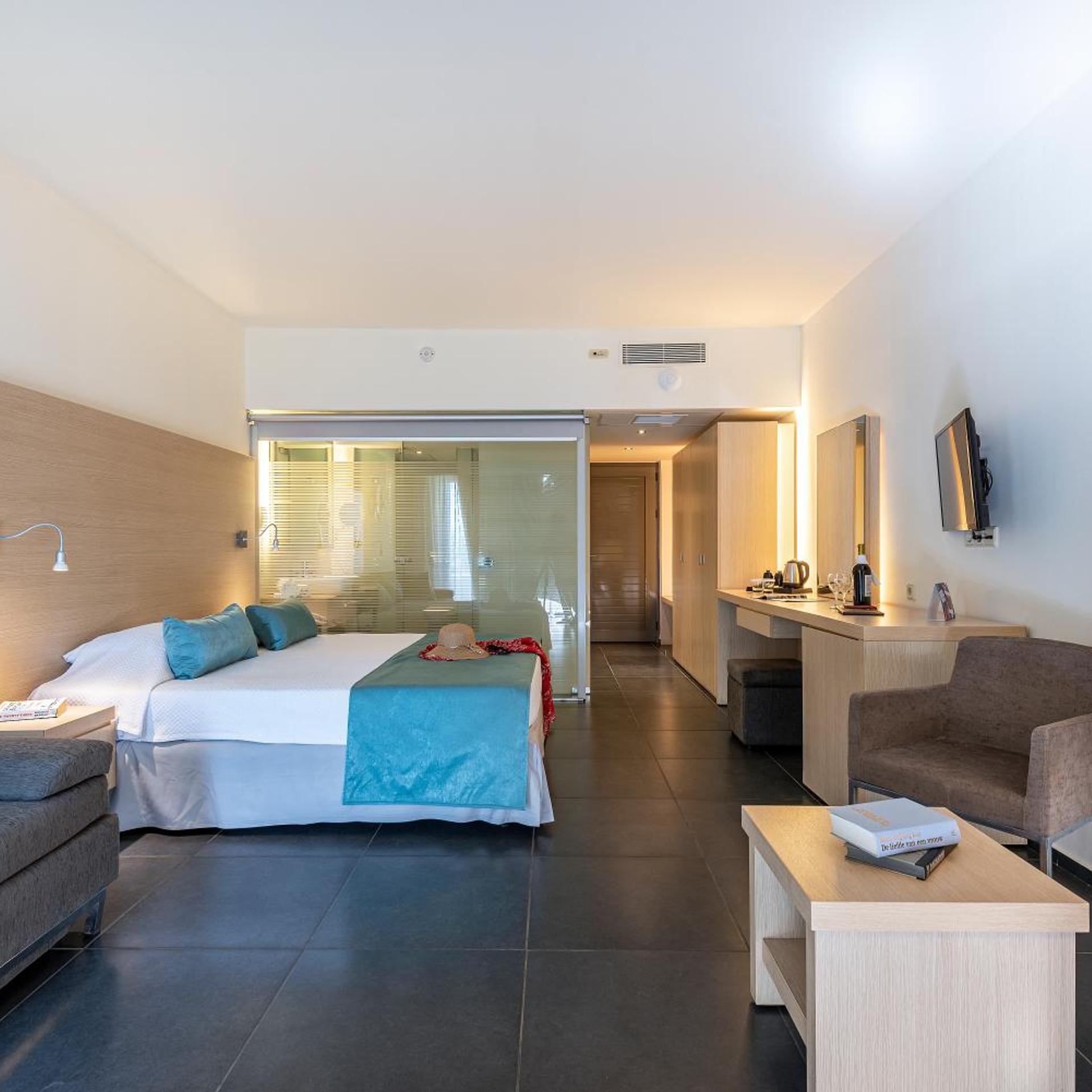 ROOM, DOUBLE BED, SIDE SEA VIEW