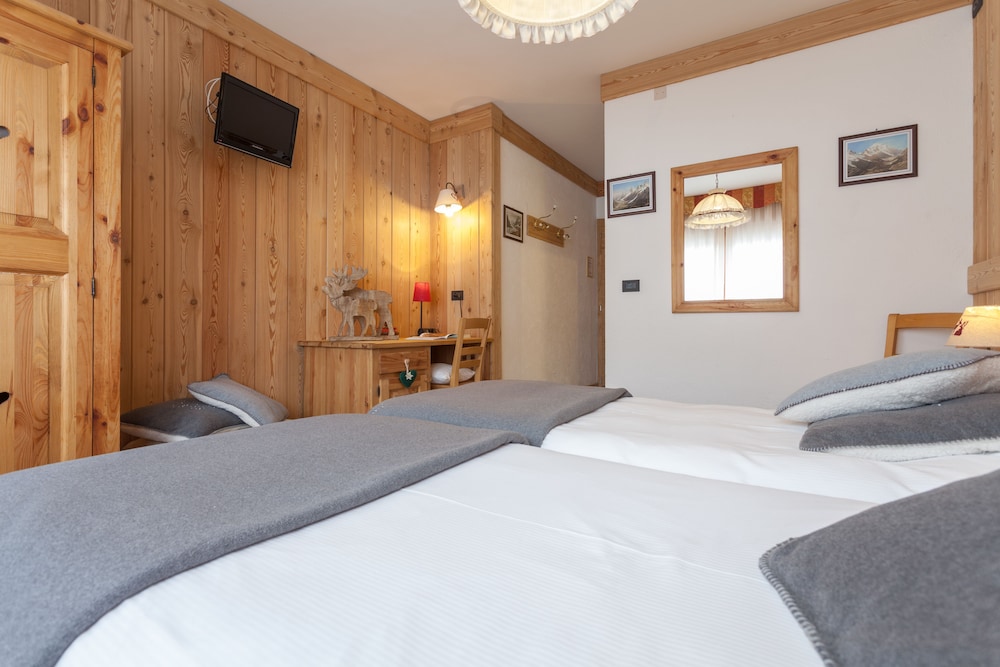 غرفة قياسية بسرير مزدوج أو سريرين منفصلين، La Vallee Blanche Hotel 2/8