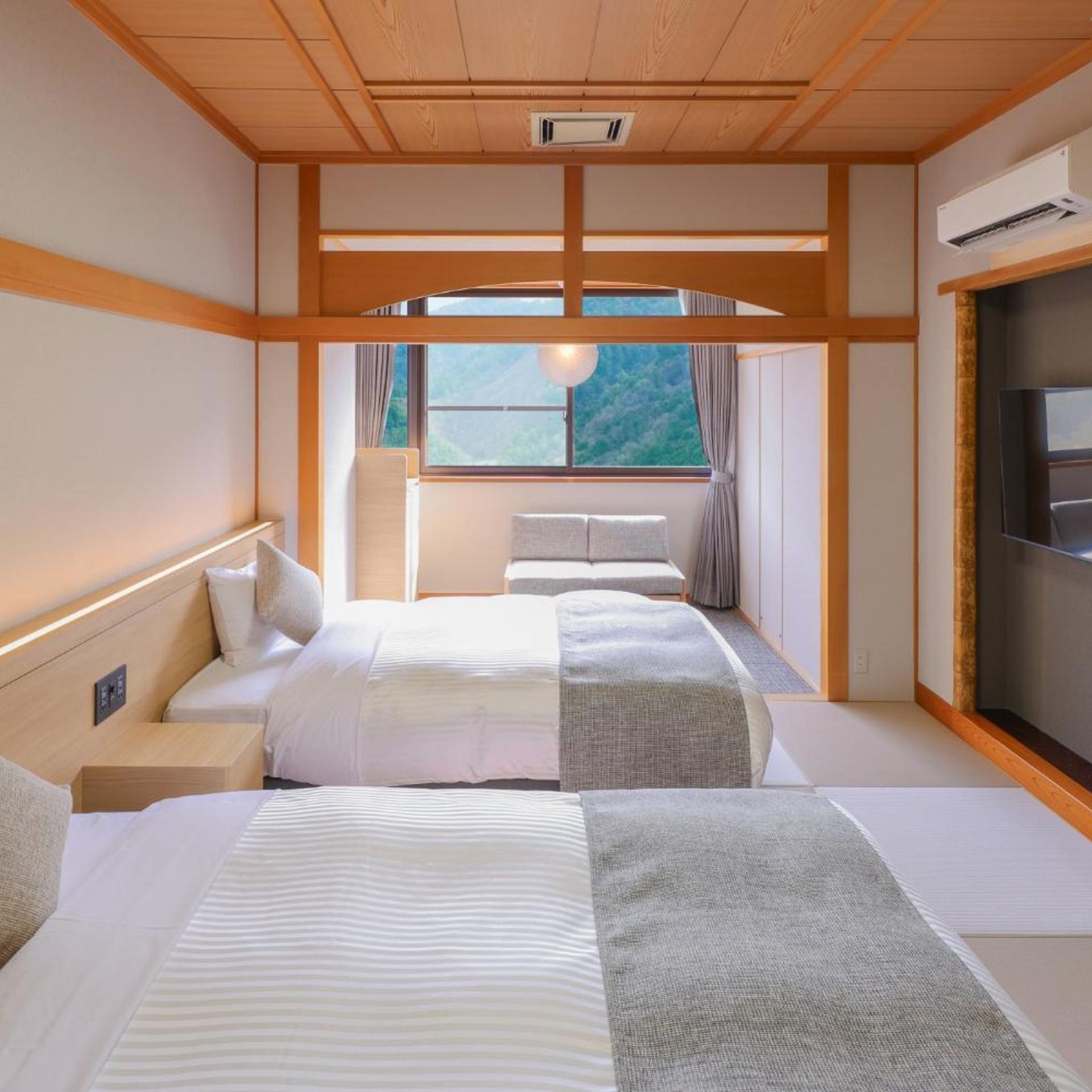 Interior, Japanese, Superior, Twin Beds, Indoor Bath