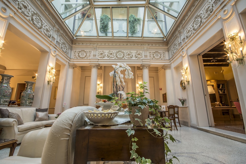 Lobby at Hotel Corona d Oro 1890, BOLOGNA