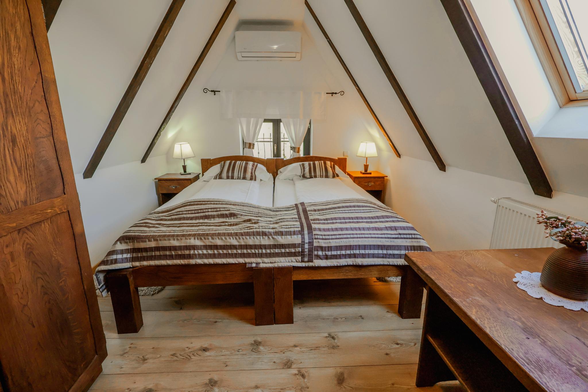Room, Twin Beds, Attic