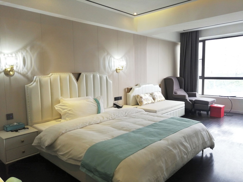 غرفة بزنس بسرير كينج بإطلالة على المدينة، Xana Lite Hotel (Guangzhou Dongxiaonan Metro Station Shixi) 5/10