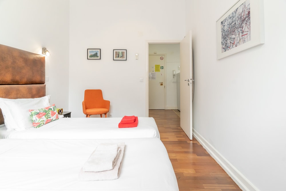 شقة بسرير مزدوج وسريرين منفصلين بإطلالة على المدينة بغرفتي نوم