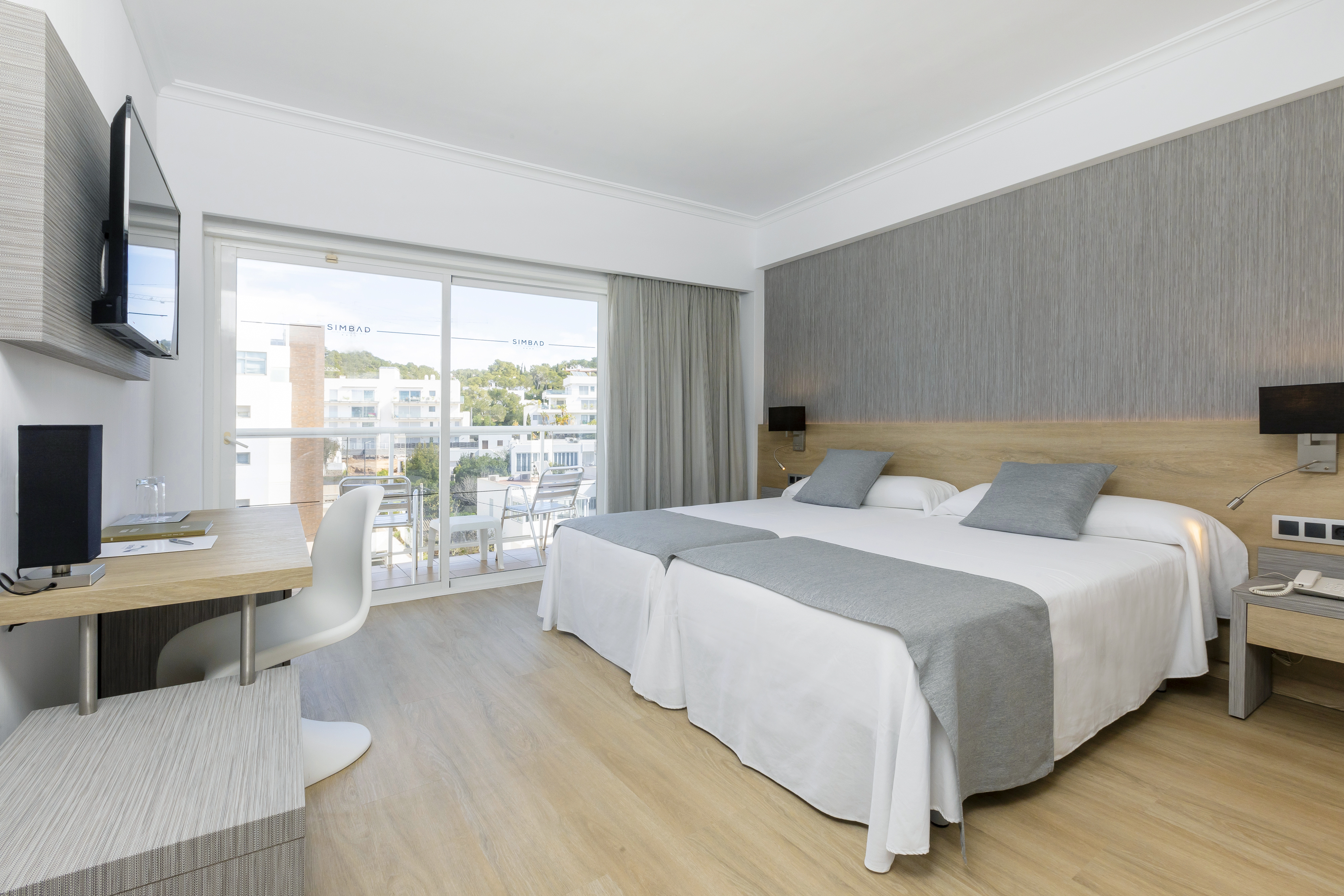 Room, Single, Double Bed, Street View