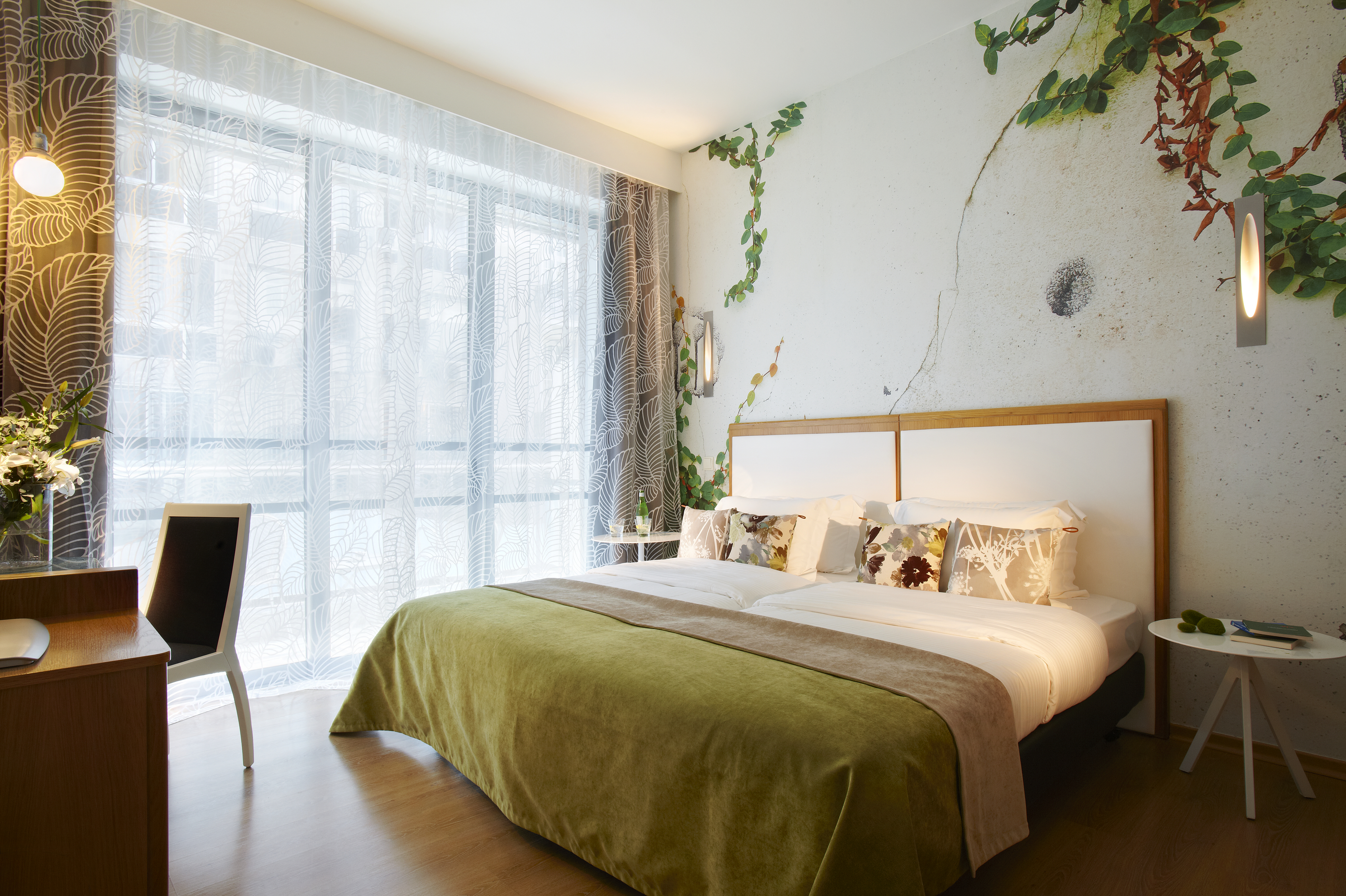 غرفة بسرير مزدوج أو سريرين منفصلين بإطلالة على المدينة، City Hotel 3/4