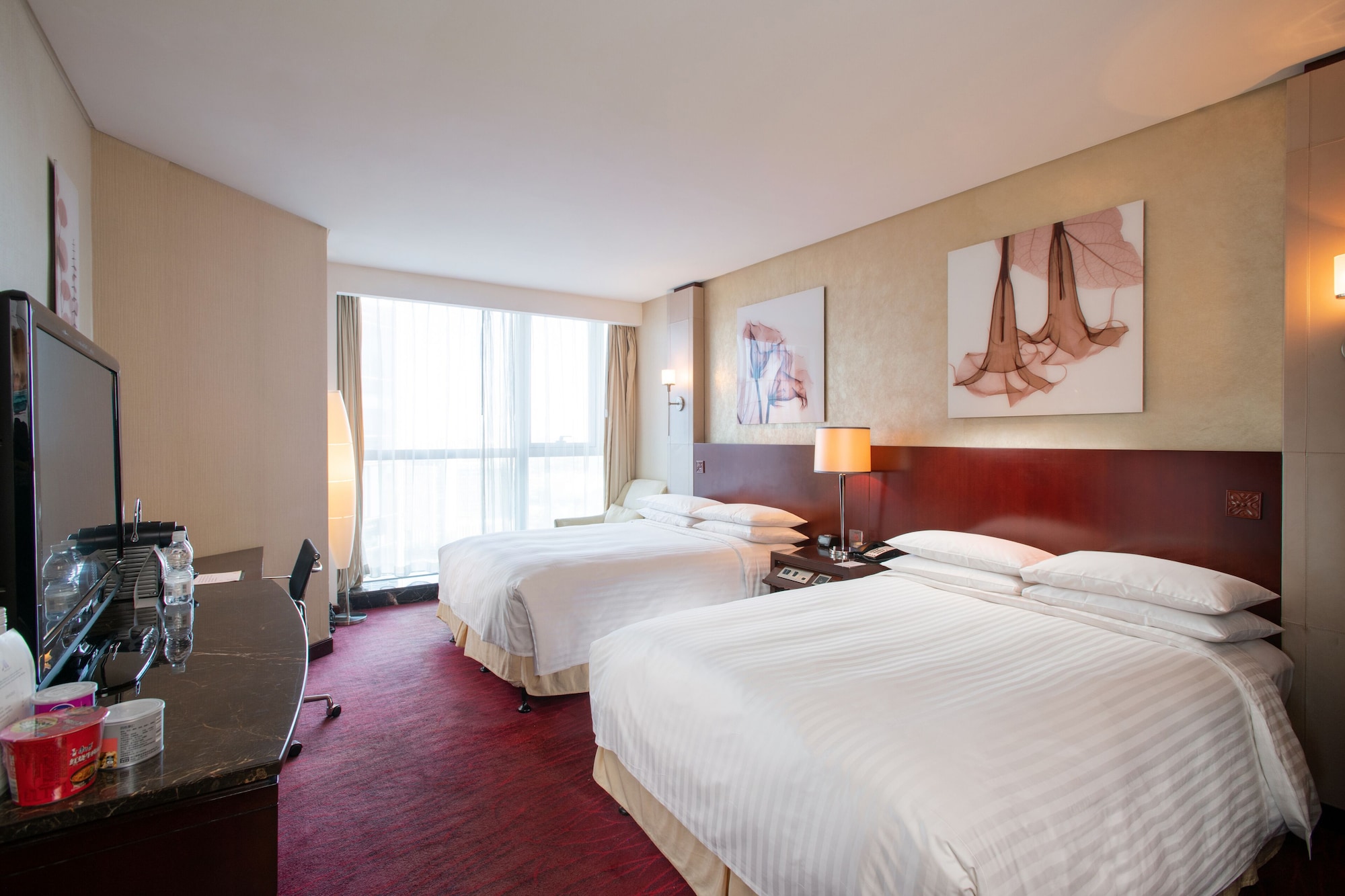غرفة تنفيذية بسريرين مزدوجين بإطلالة على المدينة، Beijing Marriott Hotel Northeast 4/10