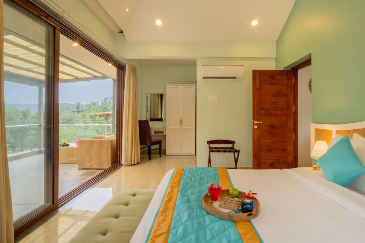 Room at ELIVAAS 4 BHK With Pvt Pool & Outdoor Sitting Area Anasa, Siolim