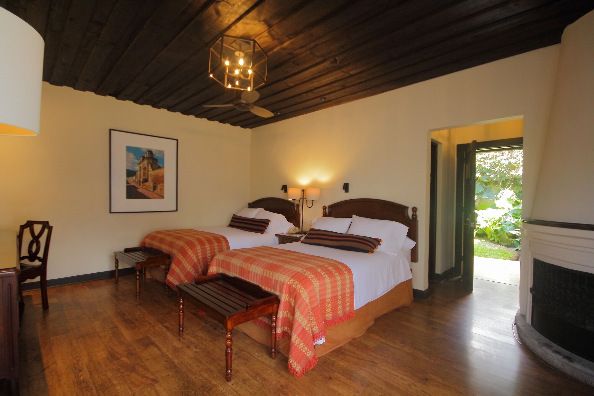 Garden, 2 Double Beds