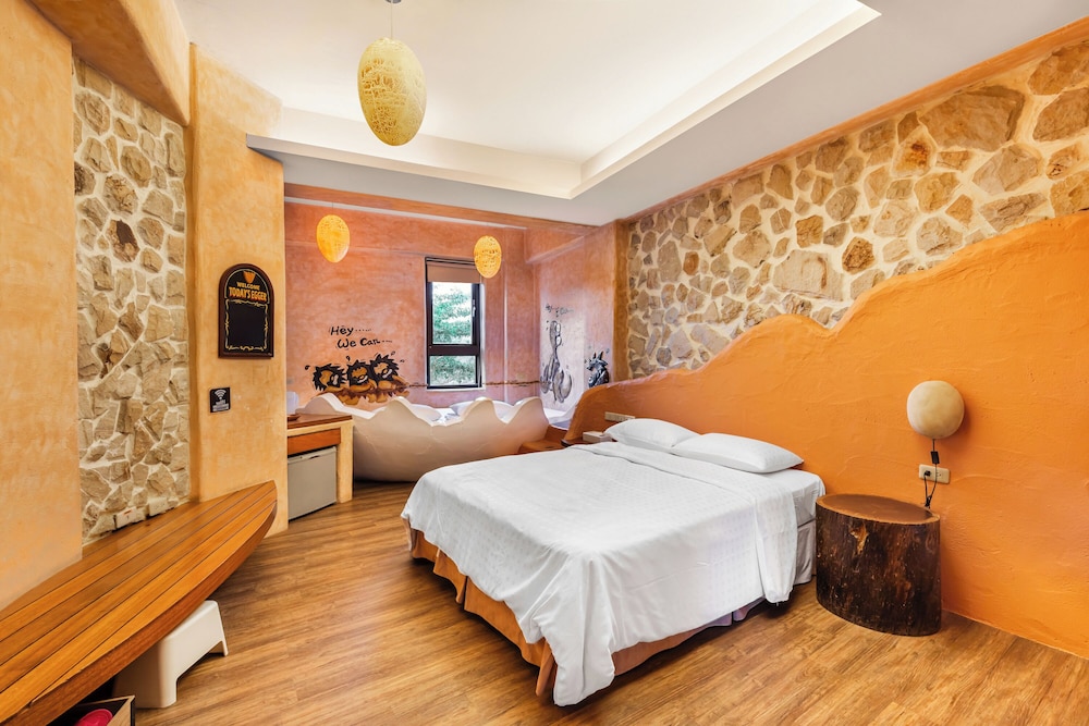 غرفة ديلوكس رباعية بسرير كينج، Kenting Fairyland & Farm Guest House 4/8