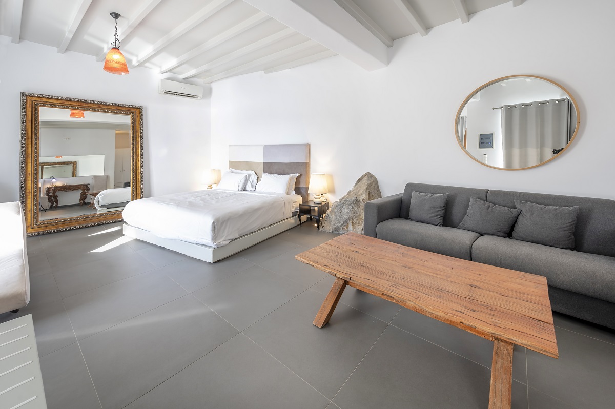 جناح ديلوكس بإطلالة على البحر بمسبح خاص، Smy Mykonos Suites Villas 6/9