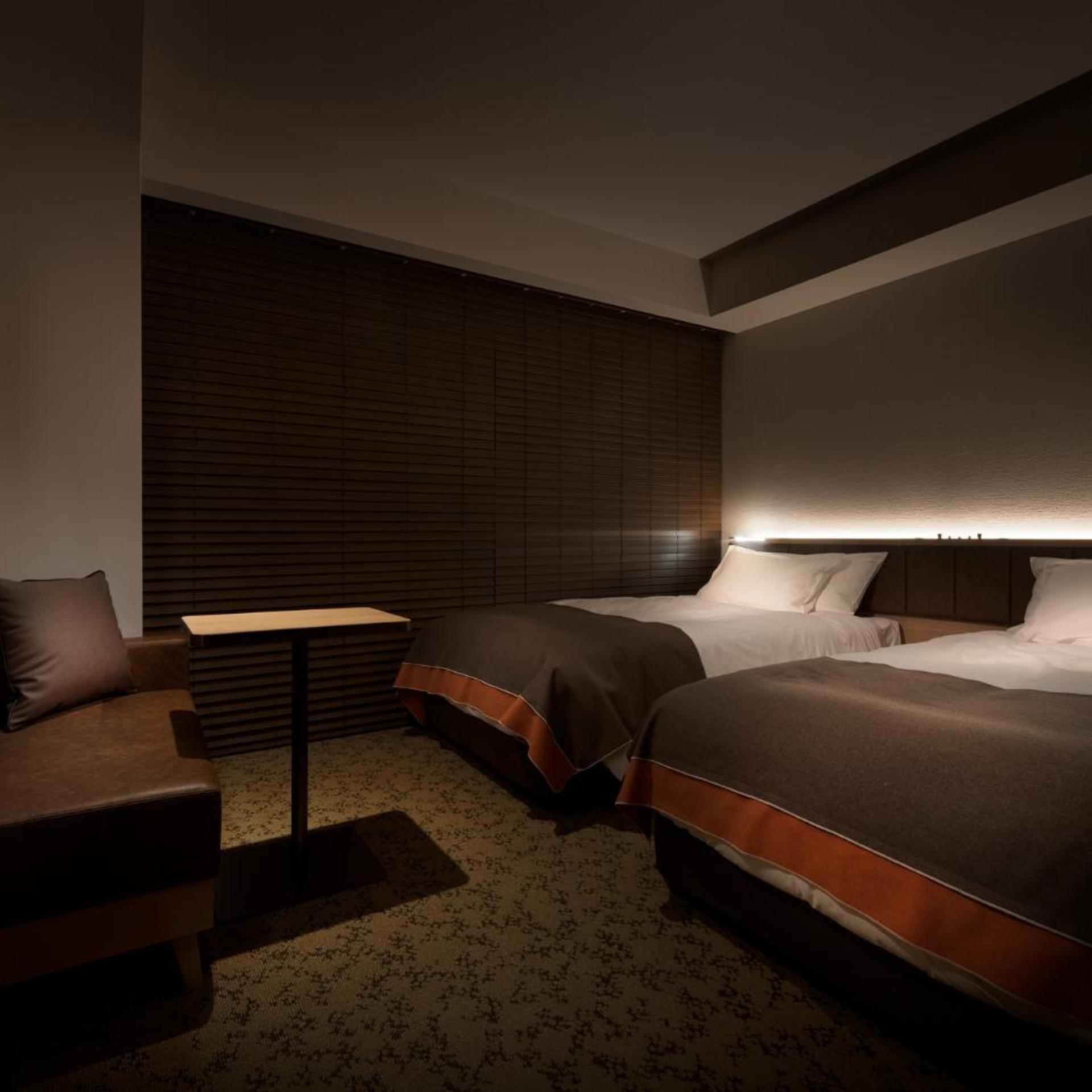 Adjoining, 2 Rooms, Twin Beds، Nest Hotel Tokyo Hanzomon 2/3