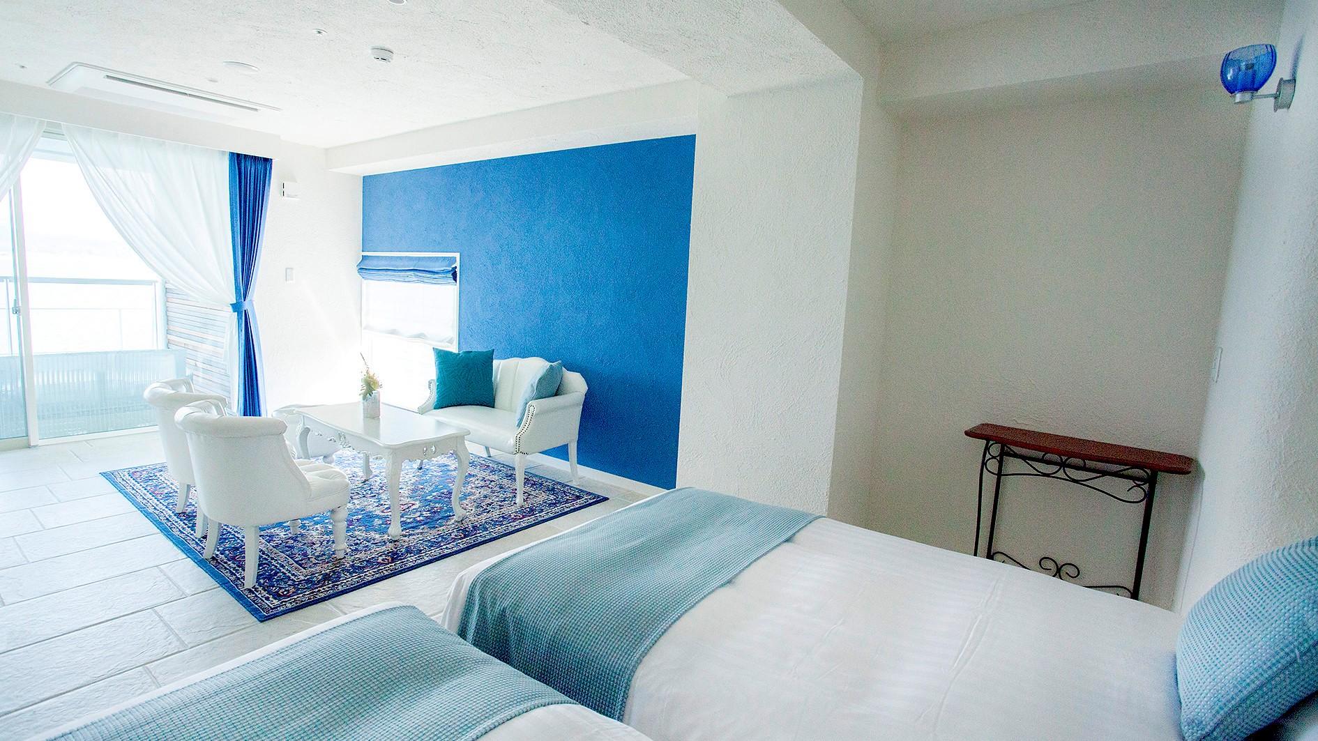 Standard, Quadruple, Twin Beds, Ocean View, Night View, Corner