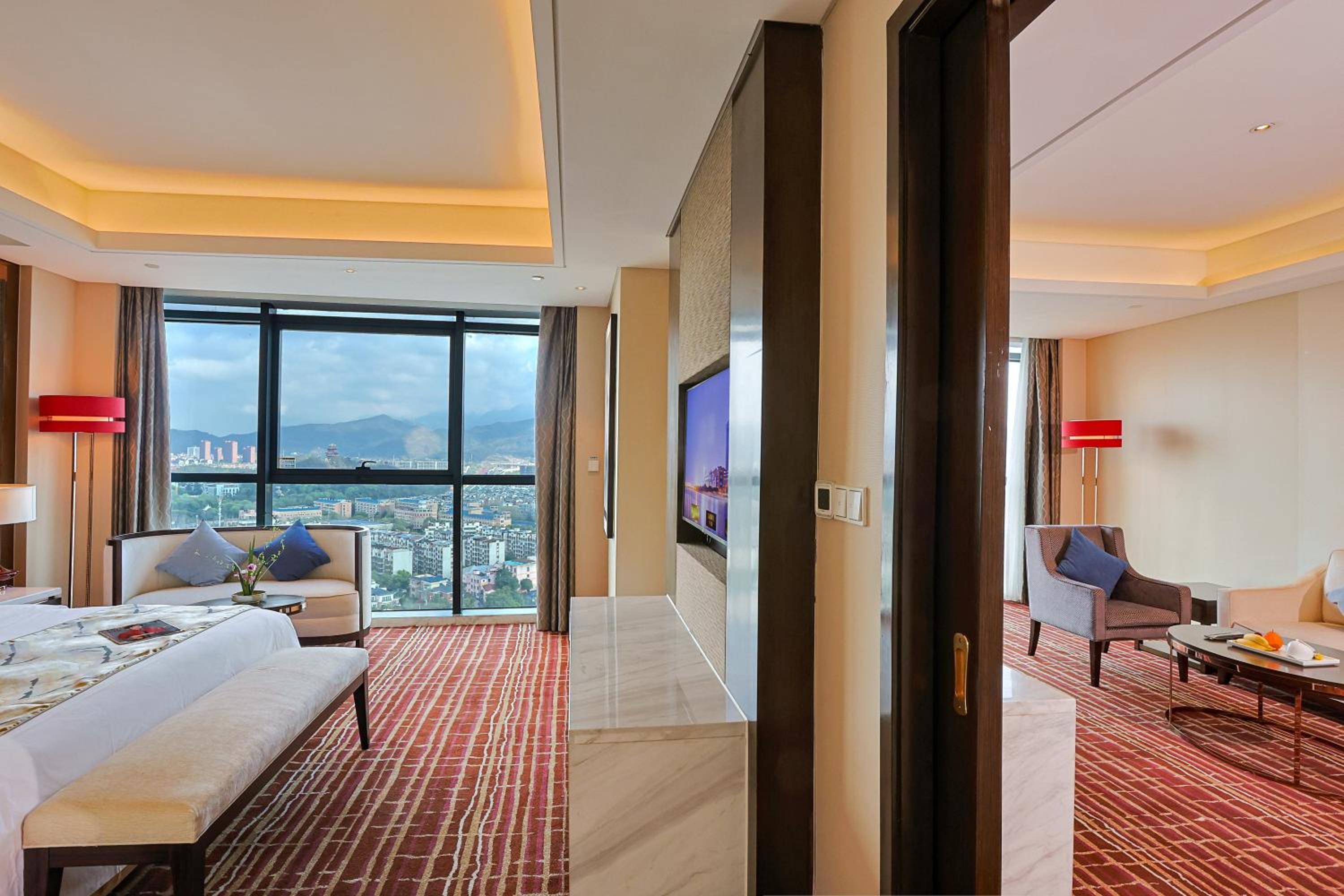 جناح تنفيذي بسرير كينج، Yiwu Shangcheng Hotel 4/7