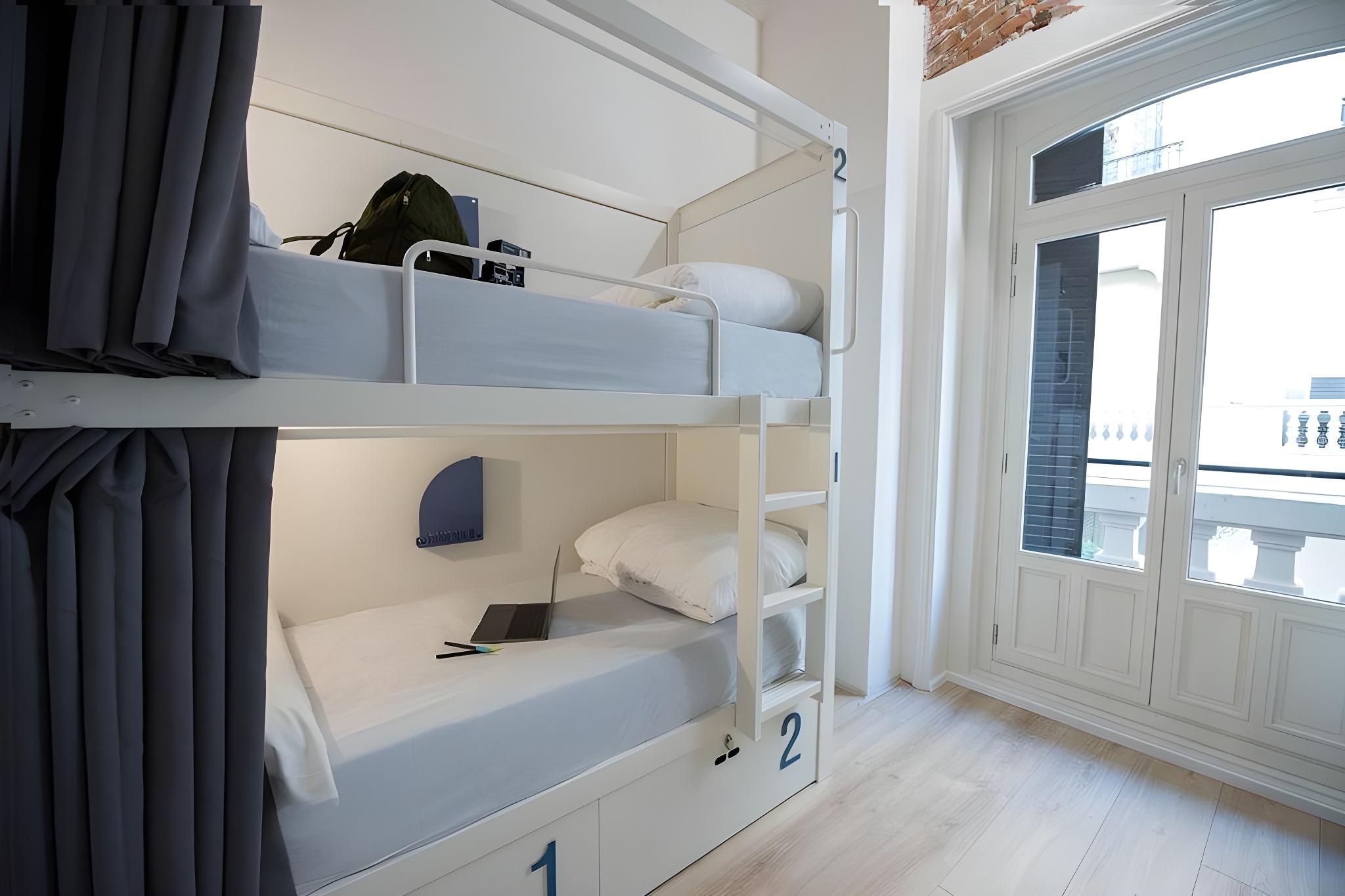 Female Dorm, Female Only, Twin Beds, Shared Bathroom