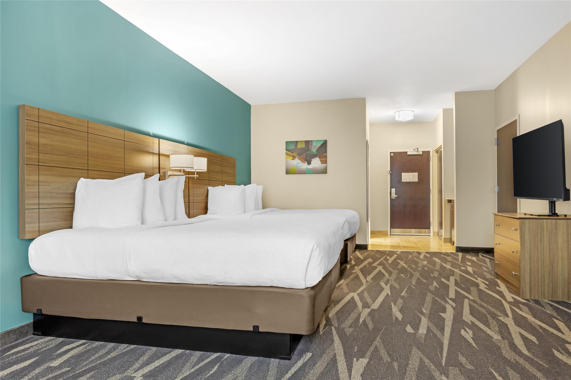 غرفة بسريرين كوين، Best Western Plus Centralia Hotel & Suites 2/8