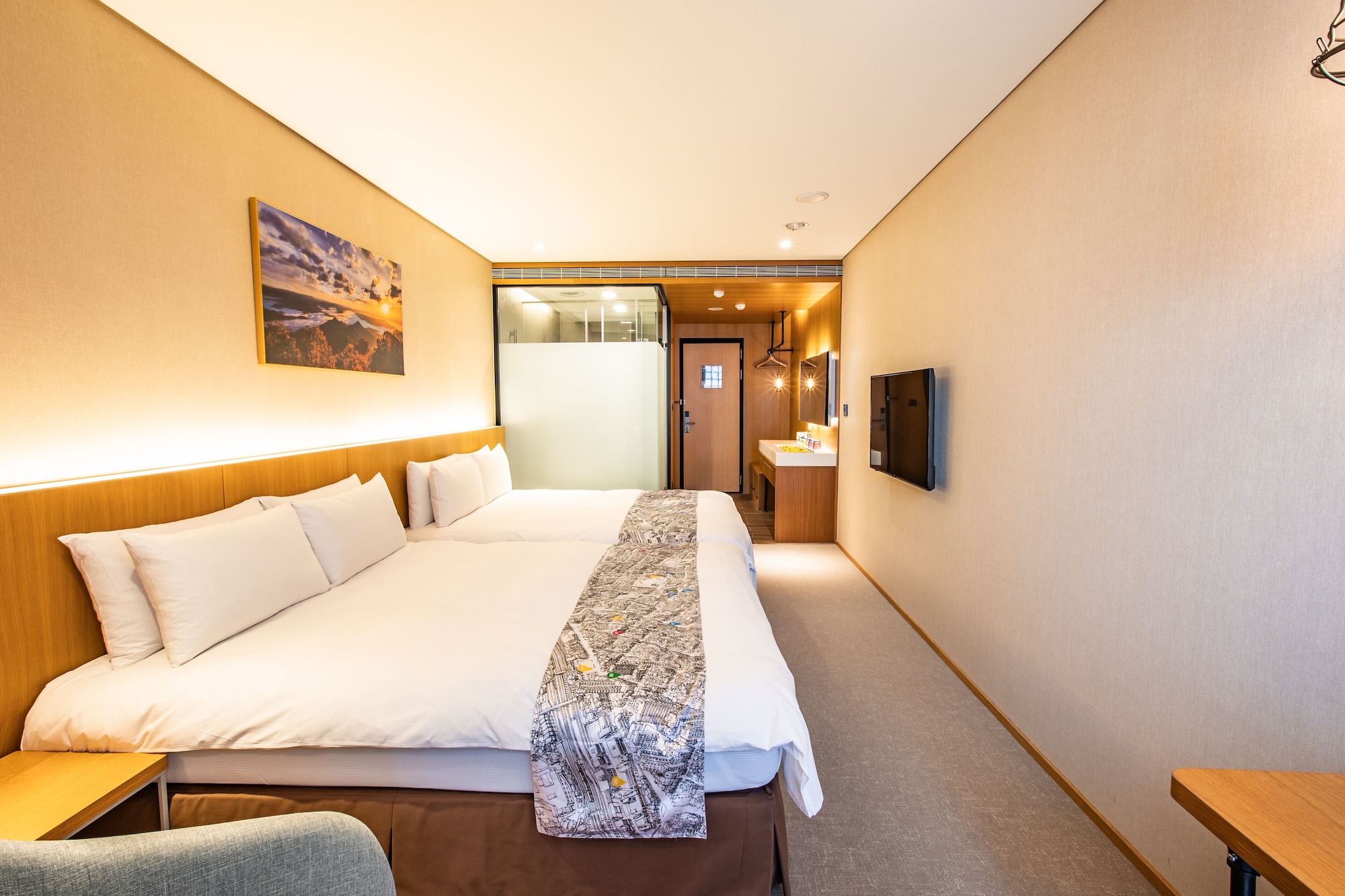 ROOM, QUADRUPLE, 2 DOUBLE BEDS, NO WINDOW