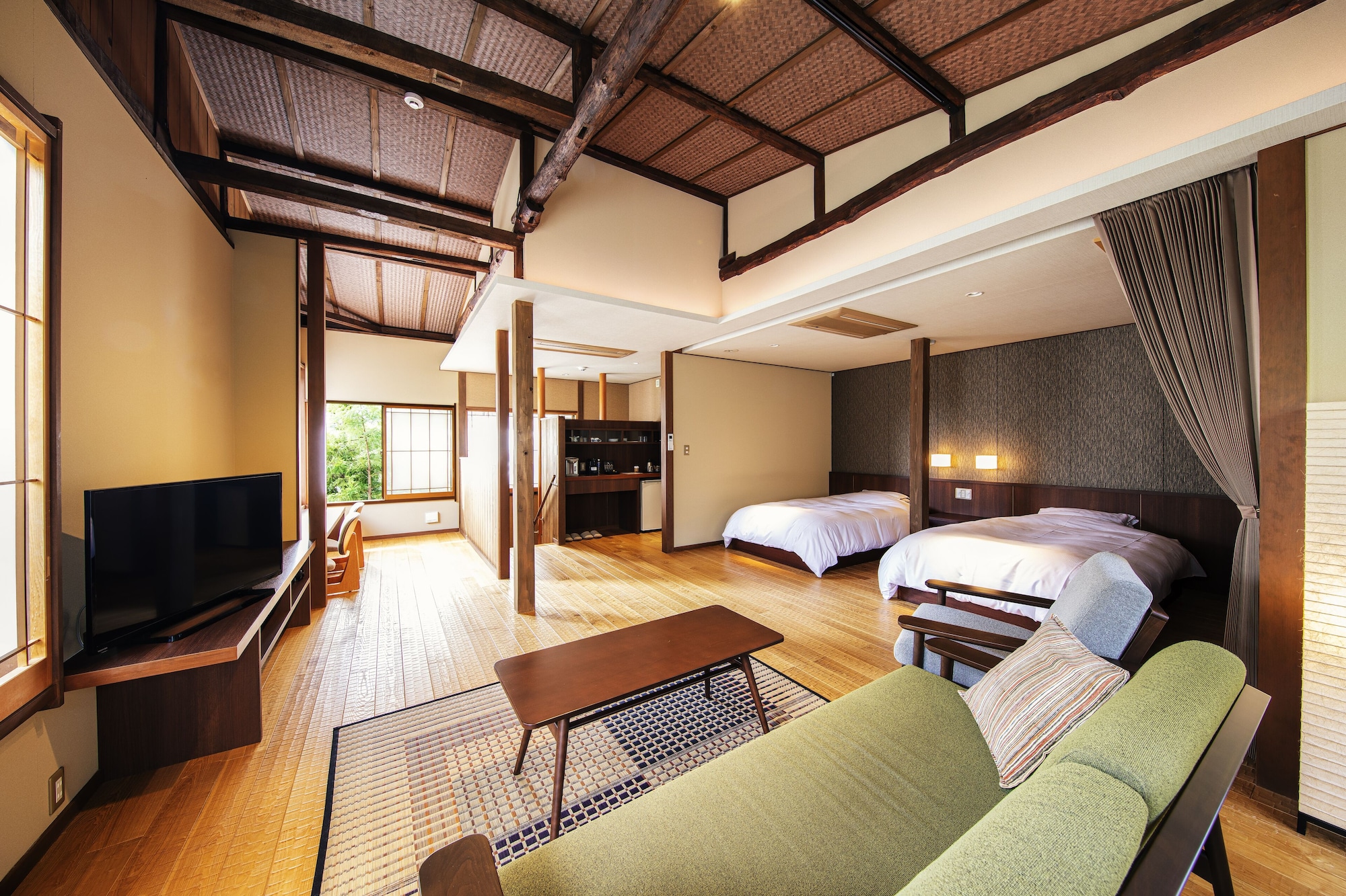 Maisonette, Suite, Twin Beds, 3 Futon Beds, Outdoor Bath