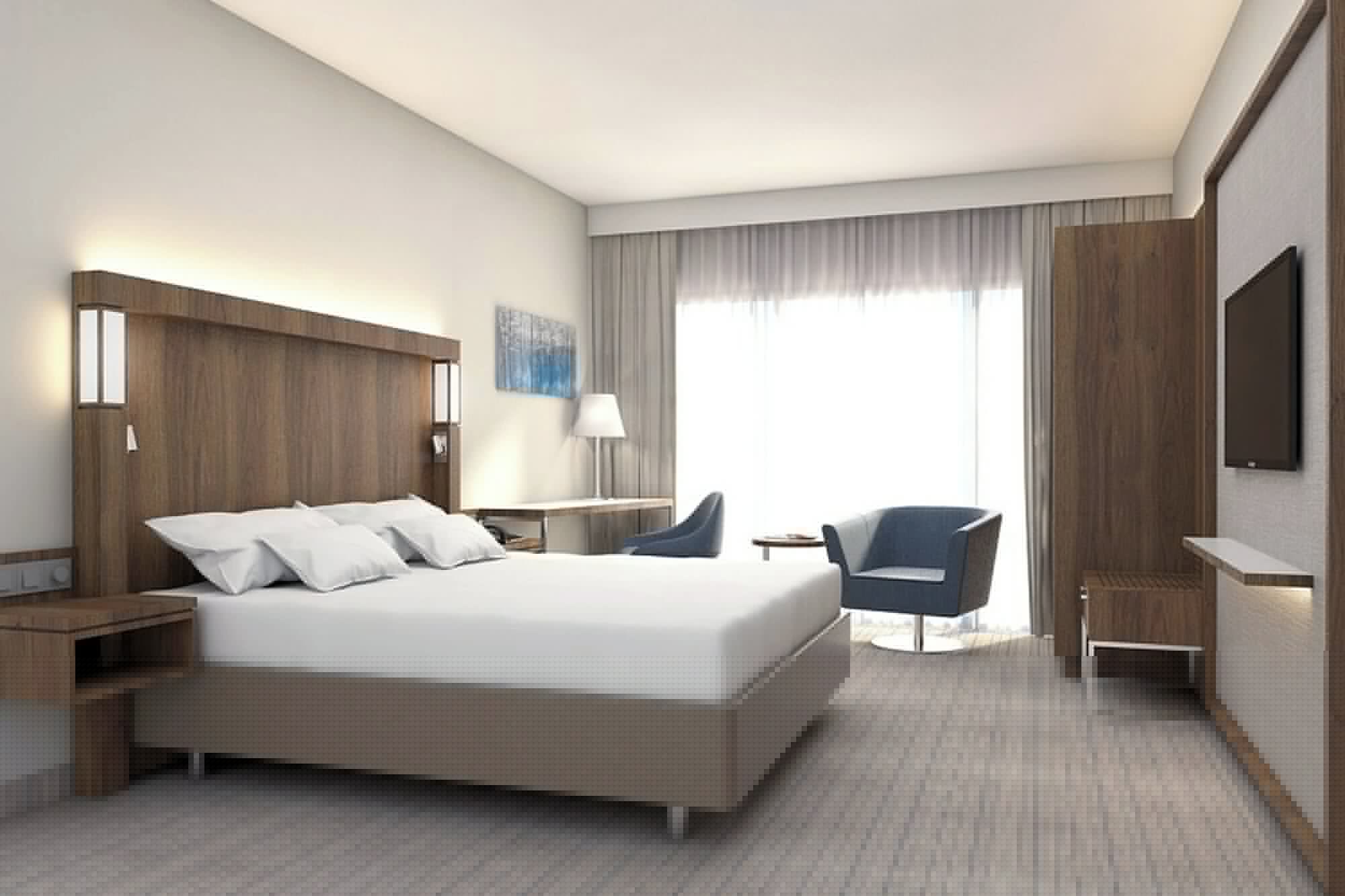 Standard, King Bed, City View