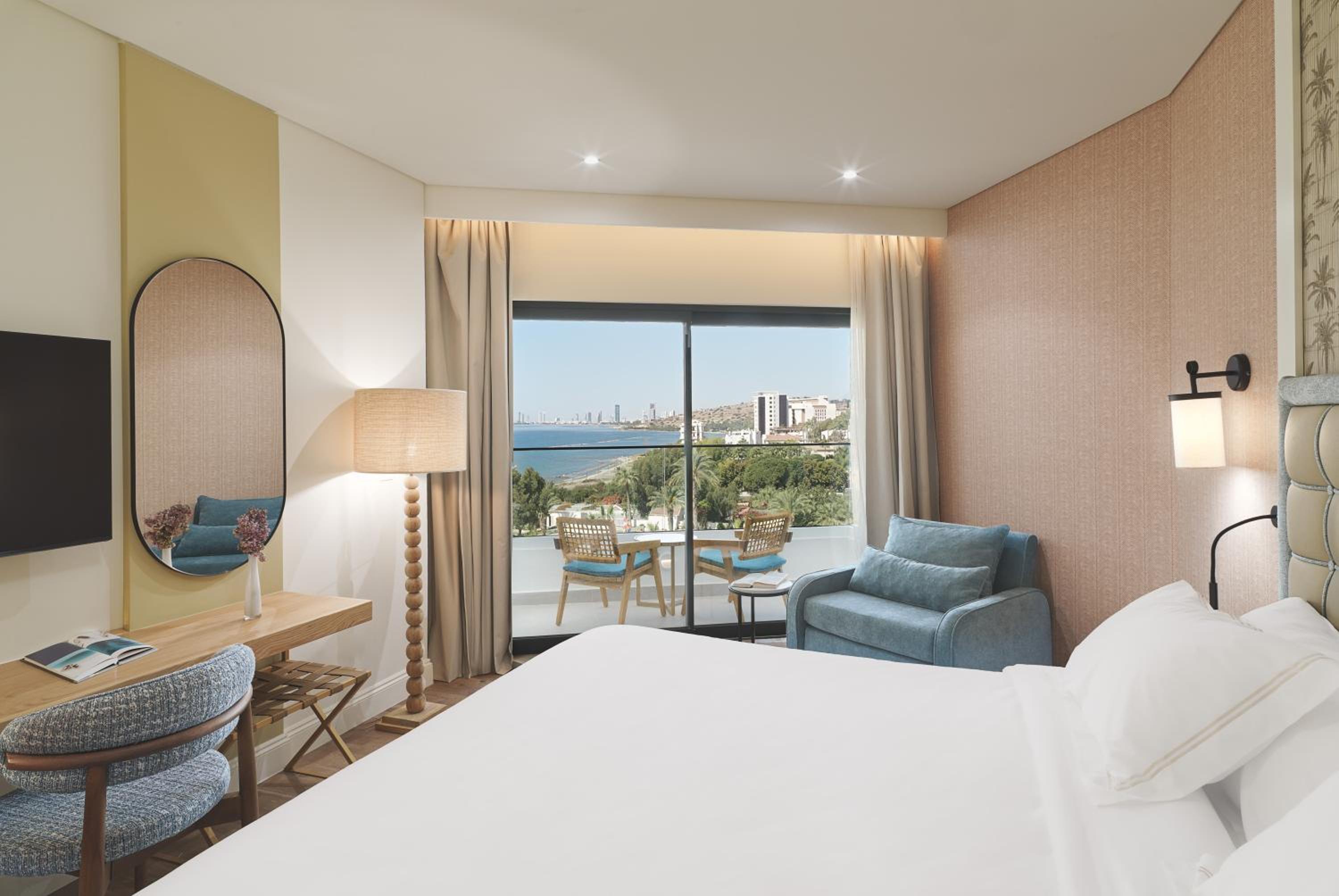 غرفة متصلة ديلوكس عائلية بإطلالة على البحر بغرفتين