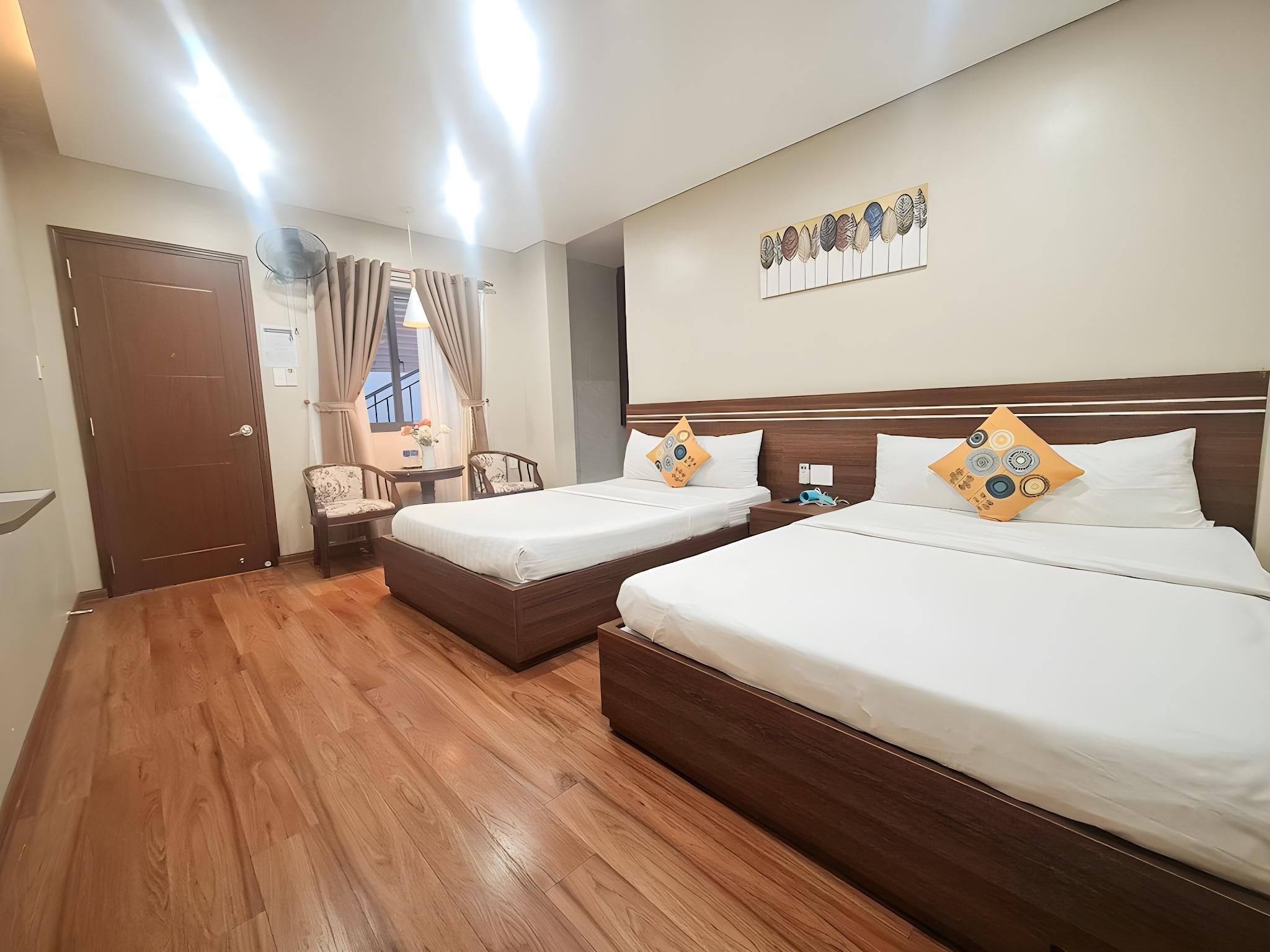Family, 2 Double Beds, Garden View