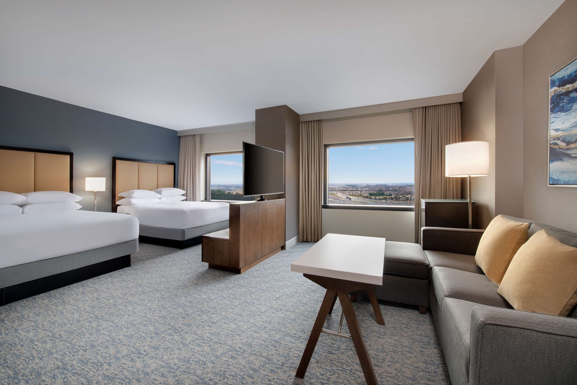 غرفة بسريرين كوين في طابق مرتفع، Hyatt Regency Dulles 2/3