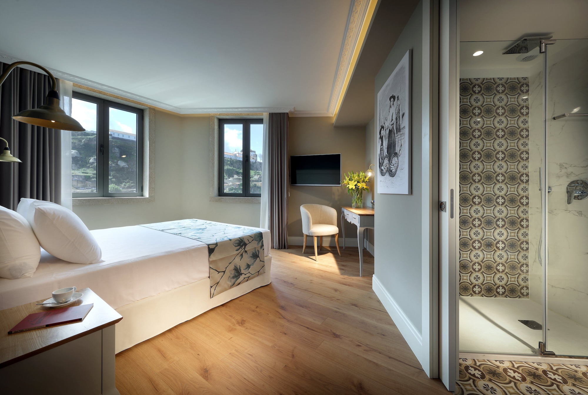 غرفة بسرير مزدوج بإطلالة على النهر، Eurostars Porto Douro 8/8