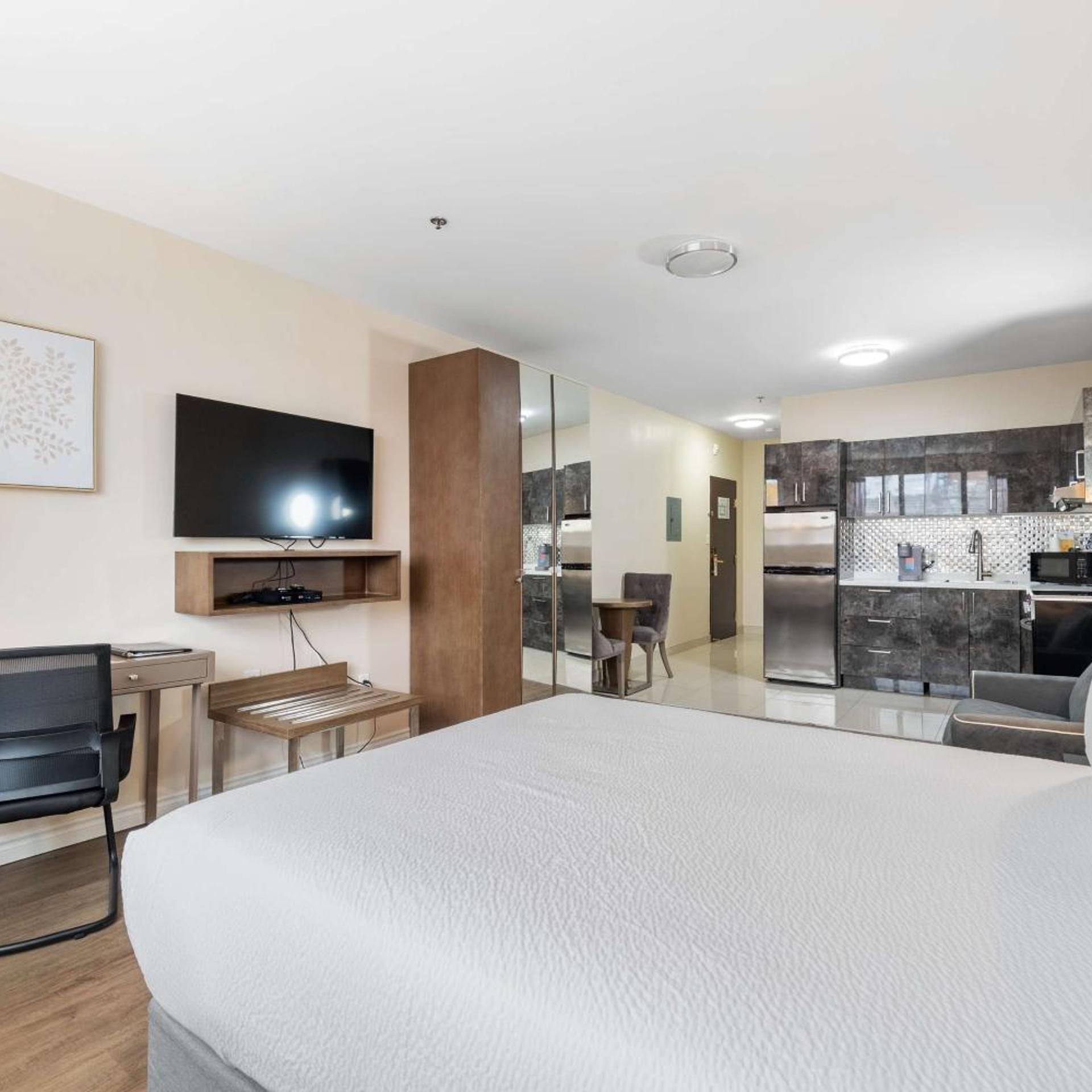 Efficiency, Suite, Queen Bed, Sofa