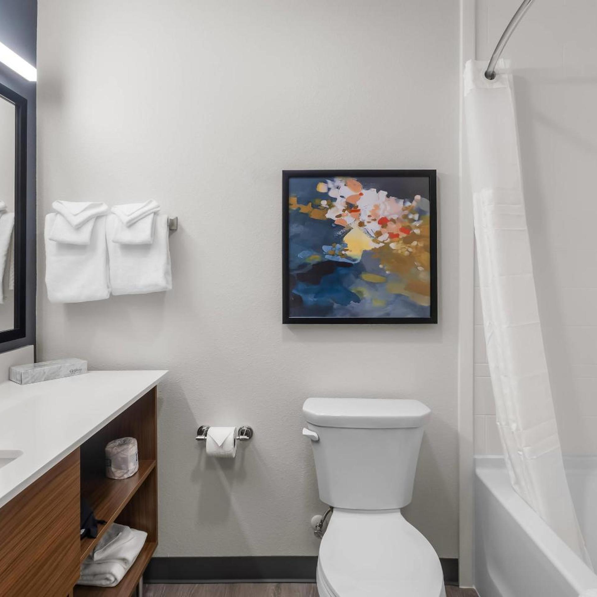 غرفة رباعية بسريرين كوين بحوض استحمام، Everhome Suites Clarksville Ft. Campbell Area 6/6