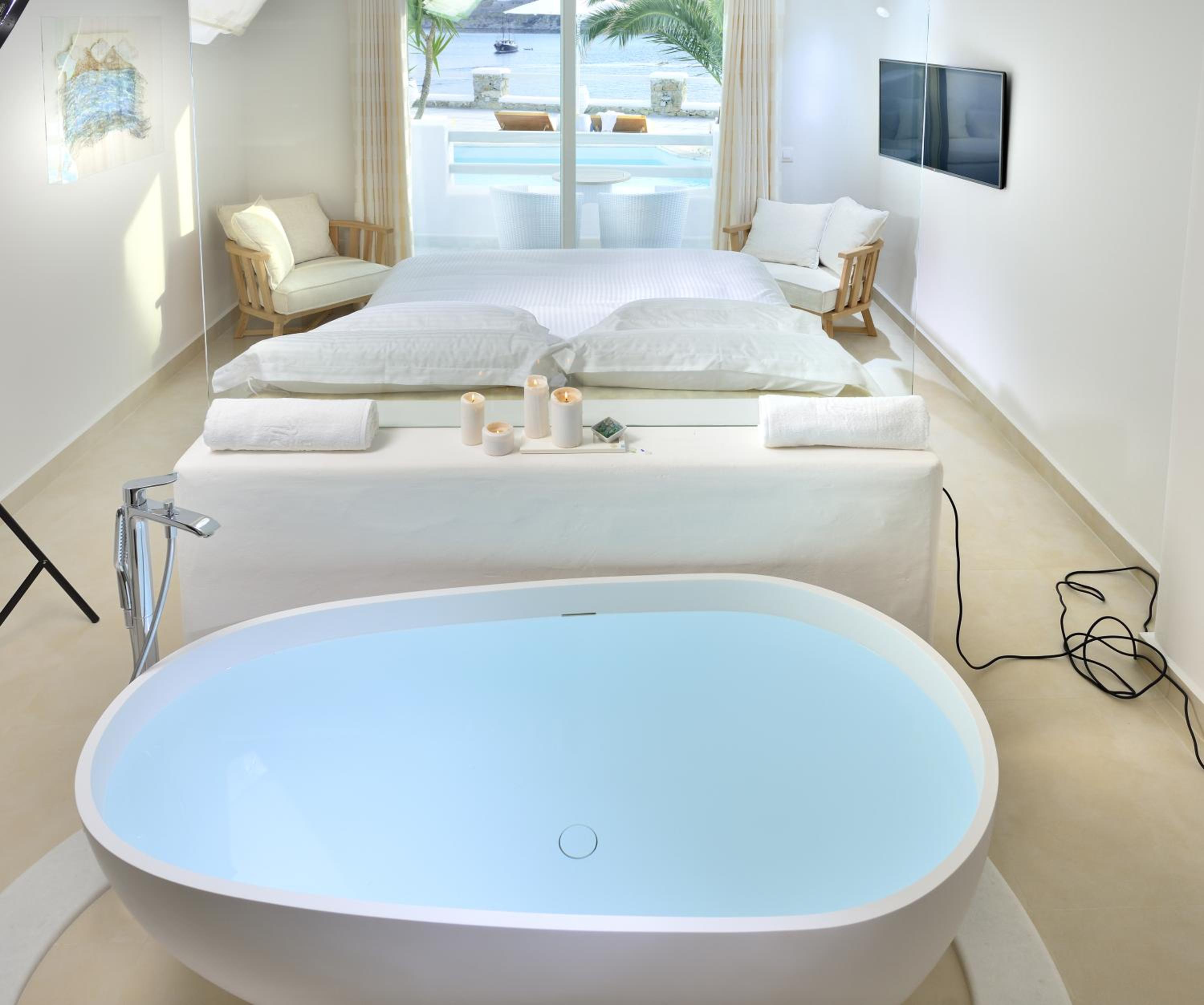 Elegant, Suite, Sea View، Nissaki Boutique 9/10